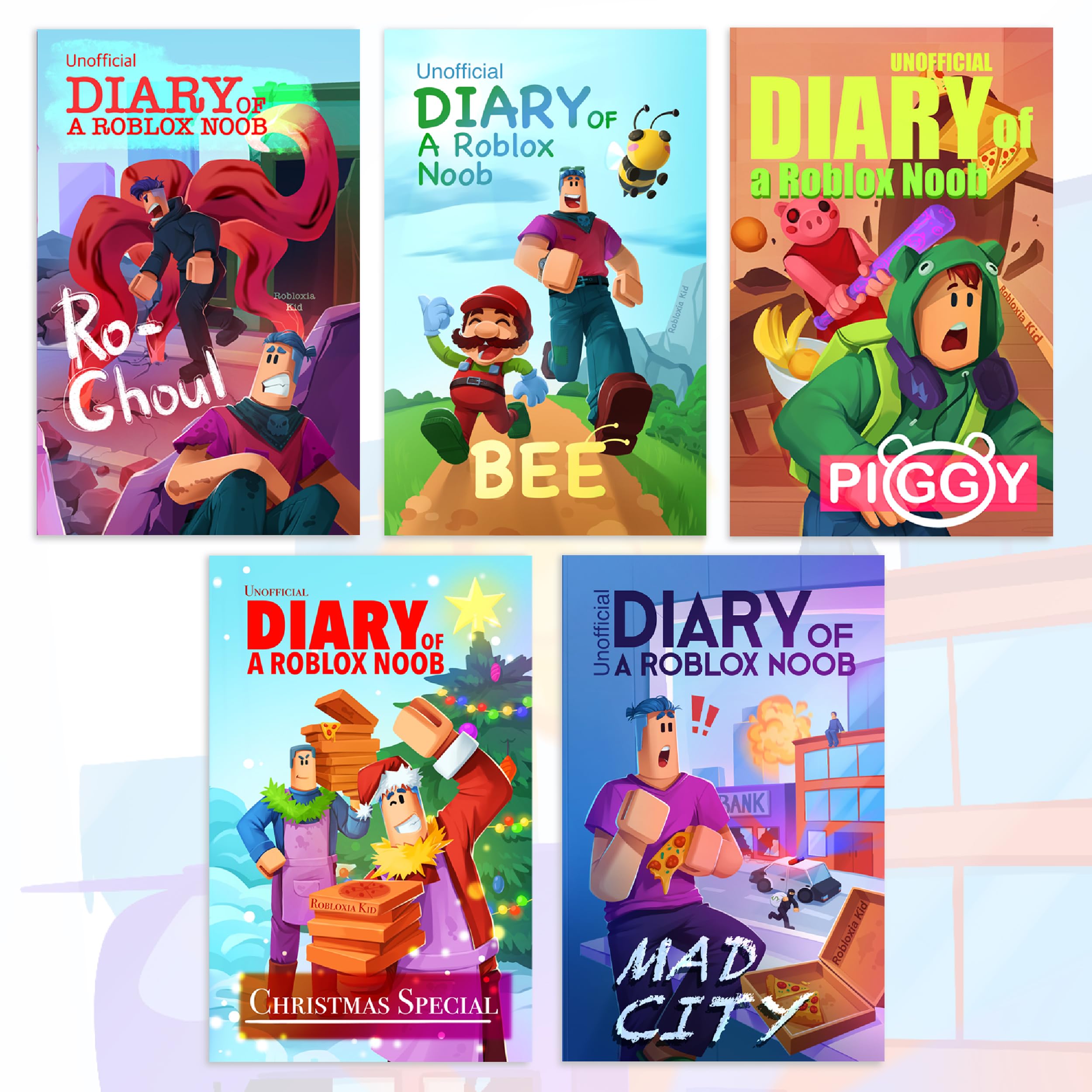 Diary of a Roblox Noob (Part 1): 5 Video Game Adventure Stories - Independent & Unofficial Roblox Series for Boys & Girls [paperback]