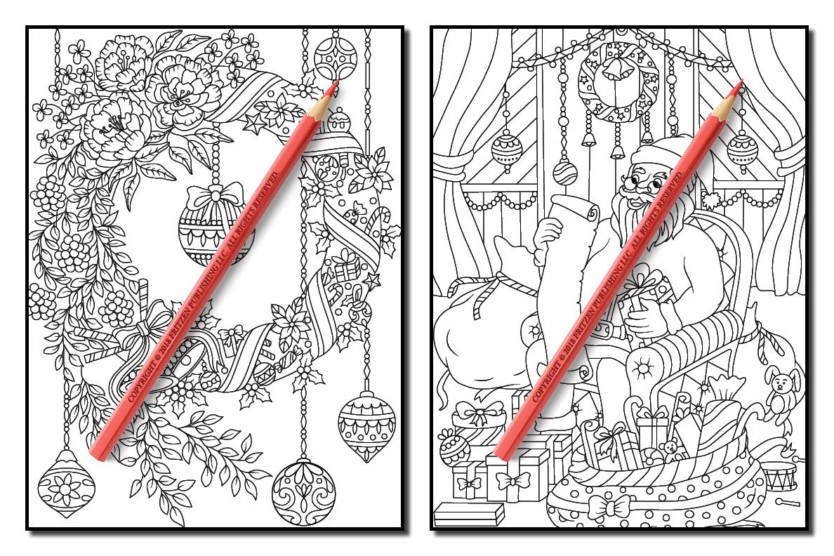 Christmas Coloring Book: An Adult Coloring Book with Fun, Easy, and Relaxing Designs