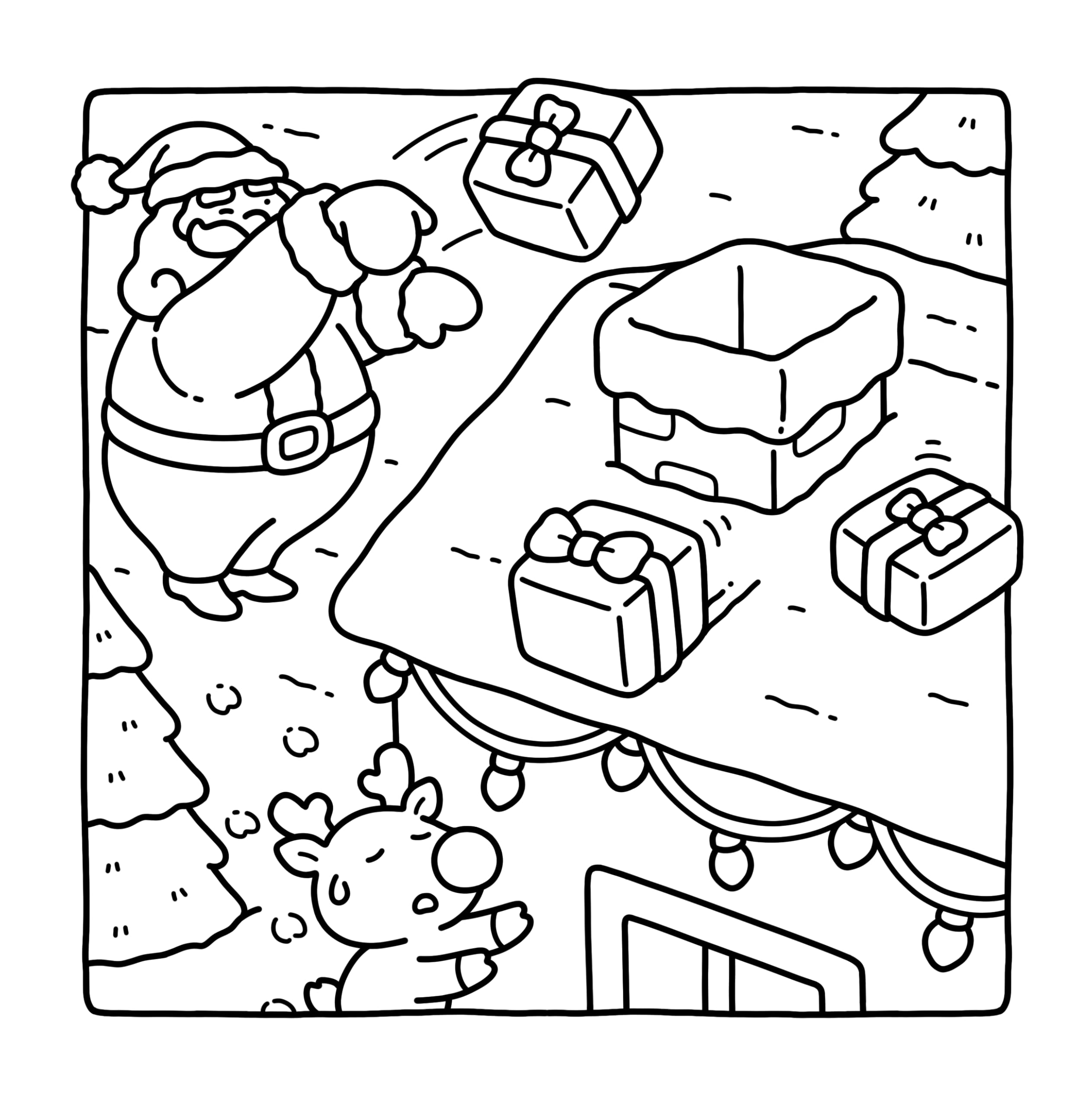 Silly Christmas: Cozy and Funny Coloring Book for Adults and Teens (Silly Funny Coloring Book)