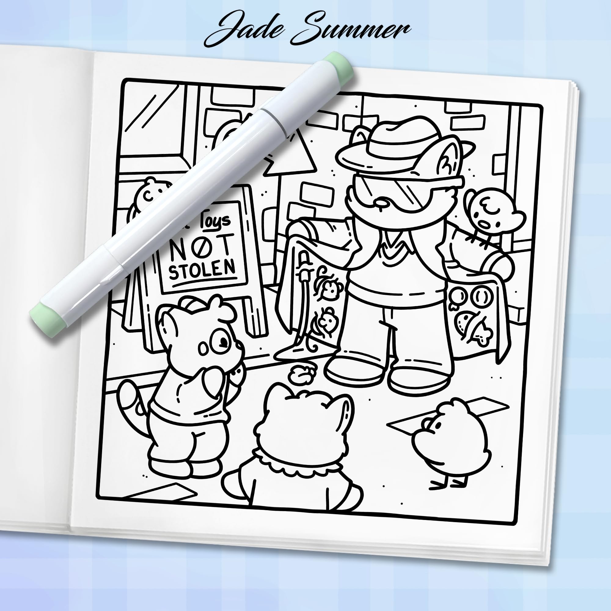 Cat Crimes: Cozy Coloring Book for Adults and Teens with Funny Scenes for Cat Lovers