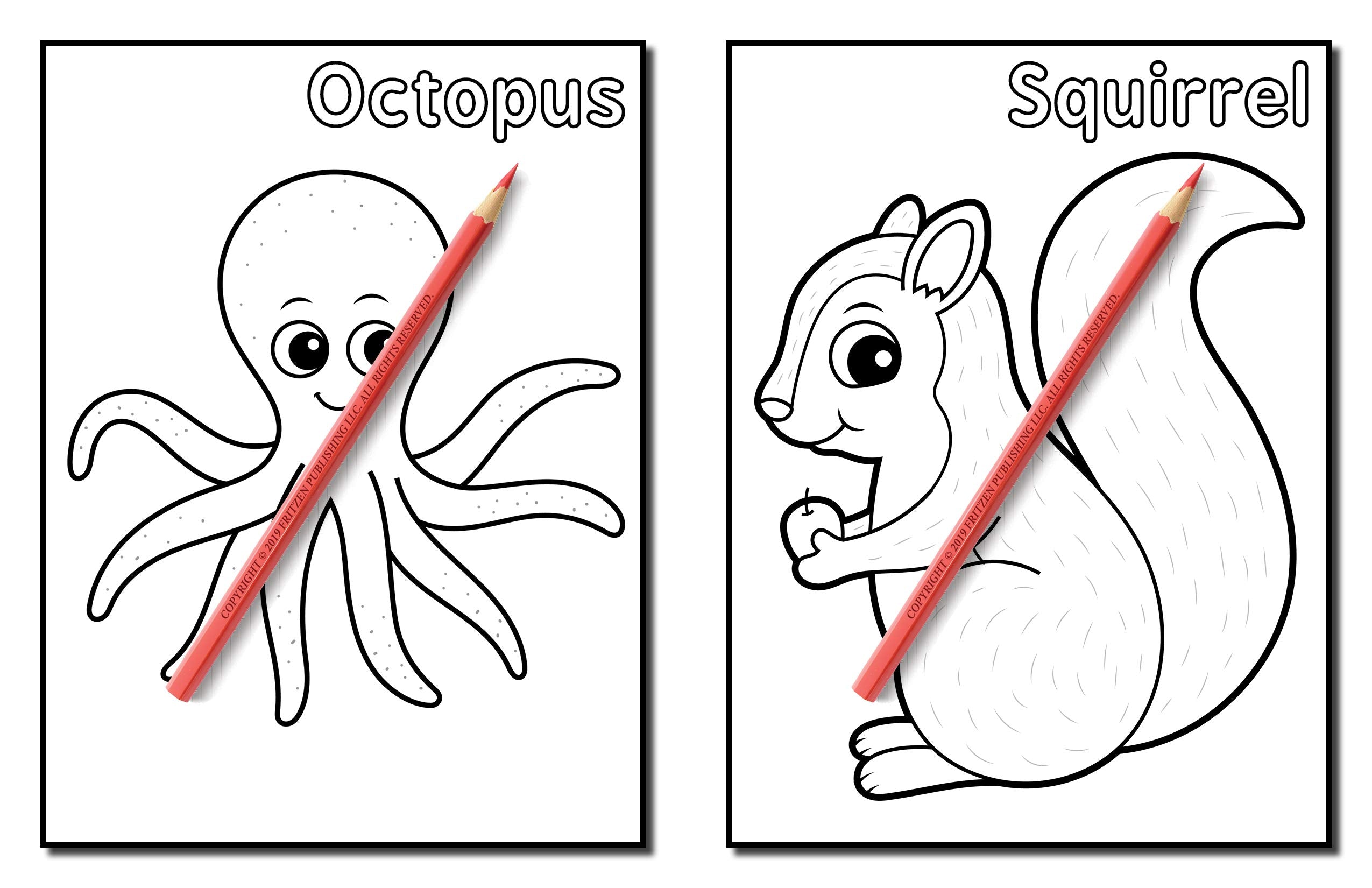 Animals for Toddlers: A Toddler Coloring Book with Fun, Simple, and Educational Coloring Pages for Kids Ages 1-3