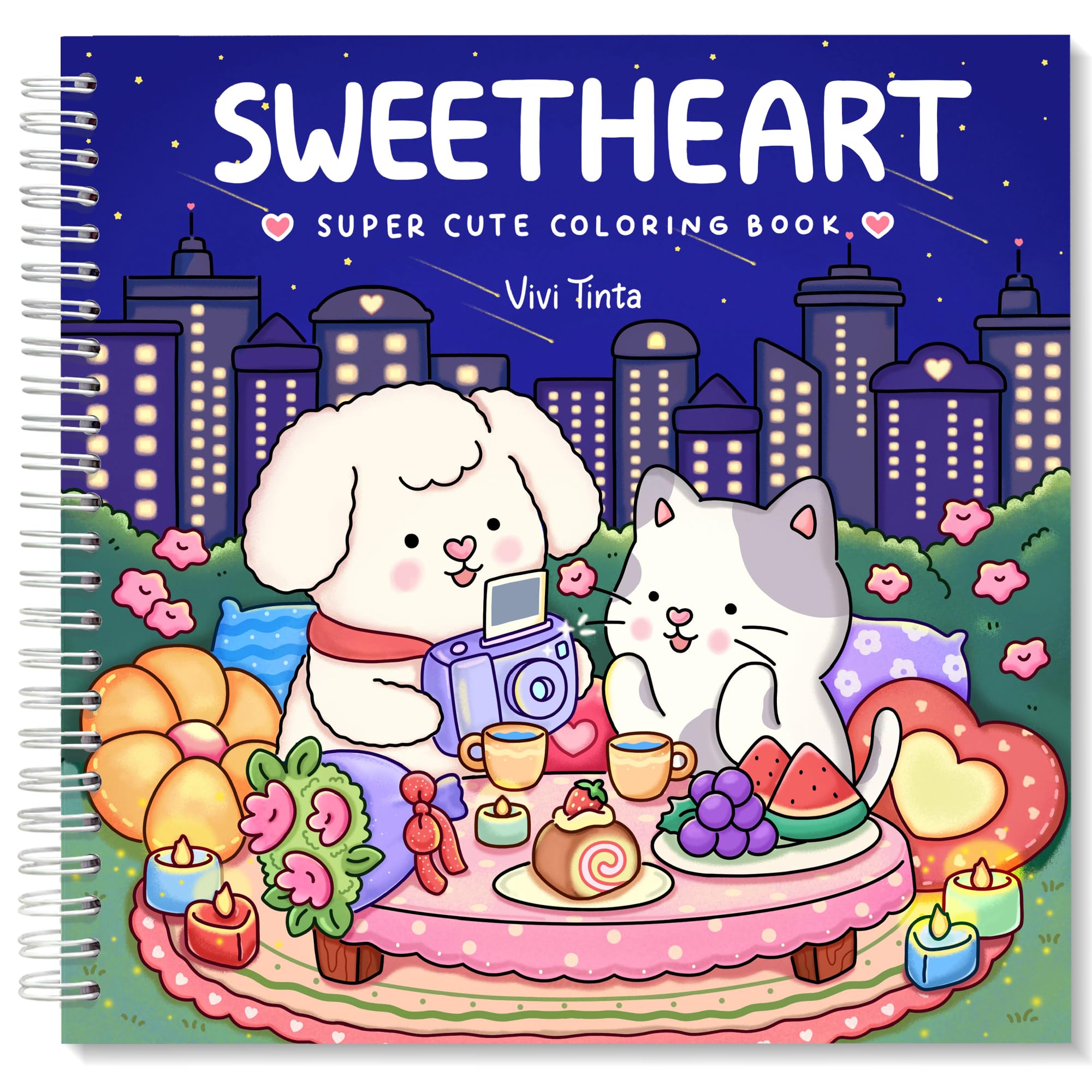 Sweetheart: Coloring Book for Adults & Teens Featuring Adorable Animals