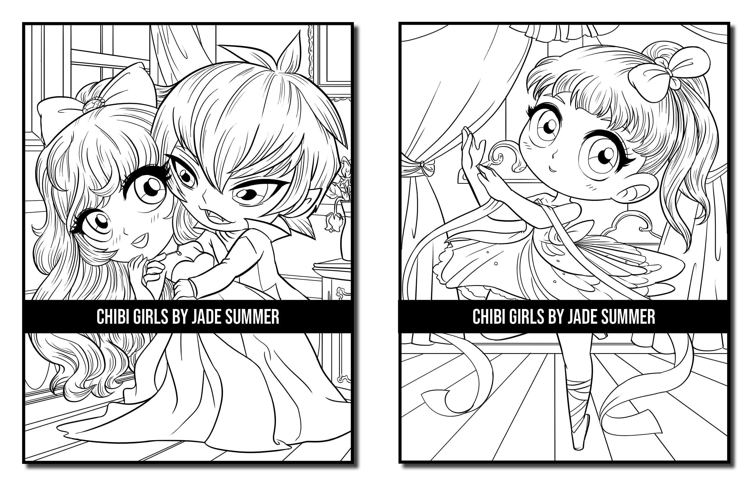 Chibi Girls: An Adult Coloring Book with Adorable Anime Characters, Fun Manga Animals, and Delightful Fantasy Scenes for Relaxation