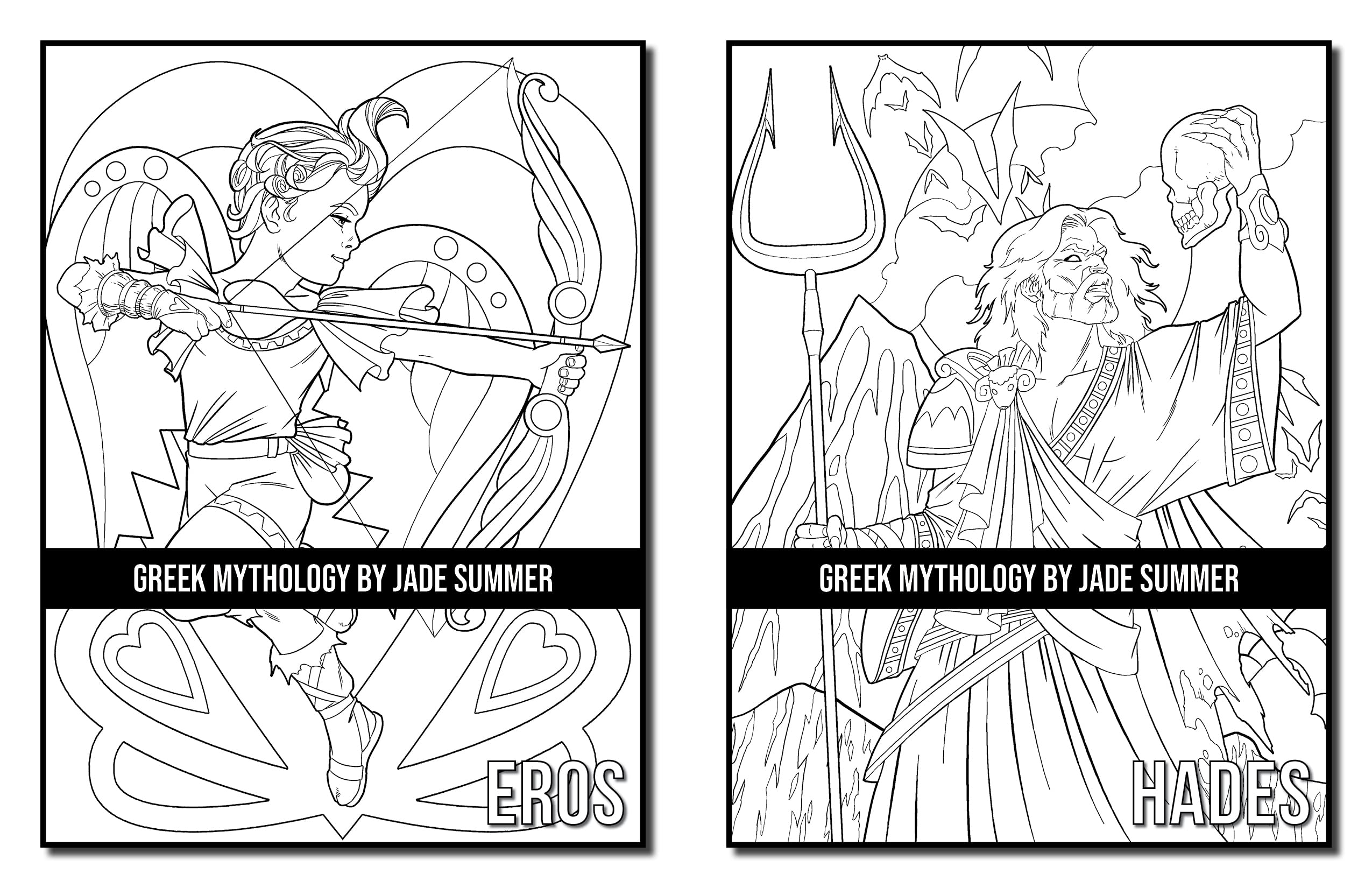 Greek Mythology: A Coloring Book for Adults and Kids with Powerful Gods, Beautiful Goddesses, Mythological Creatures and More!