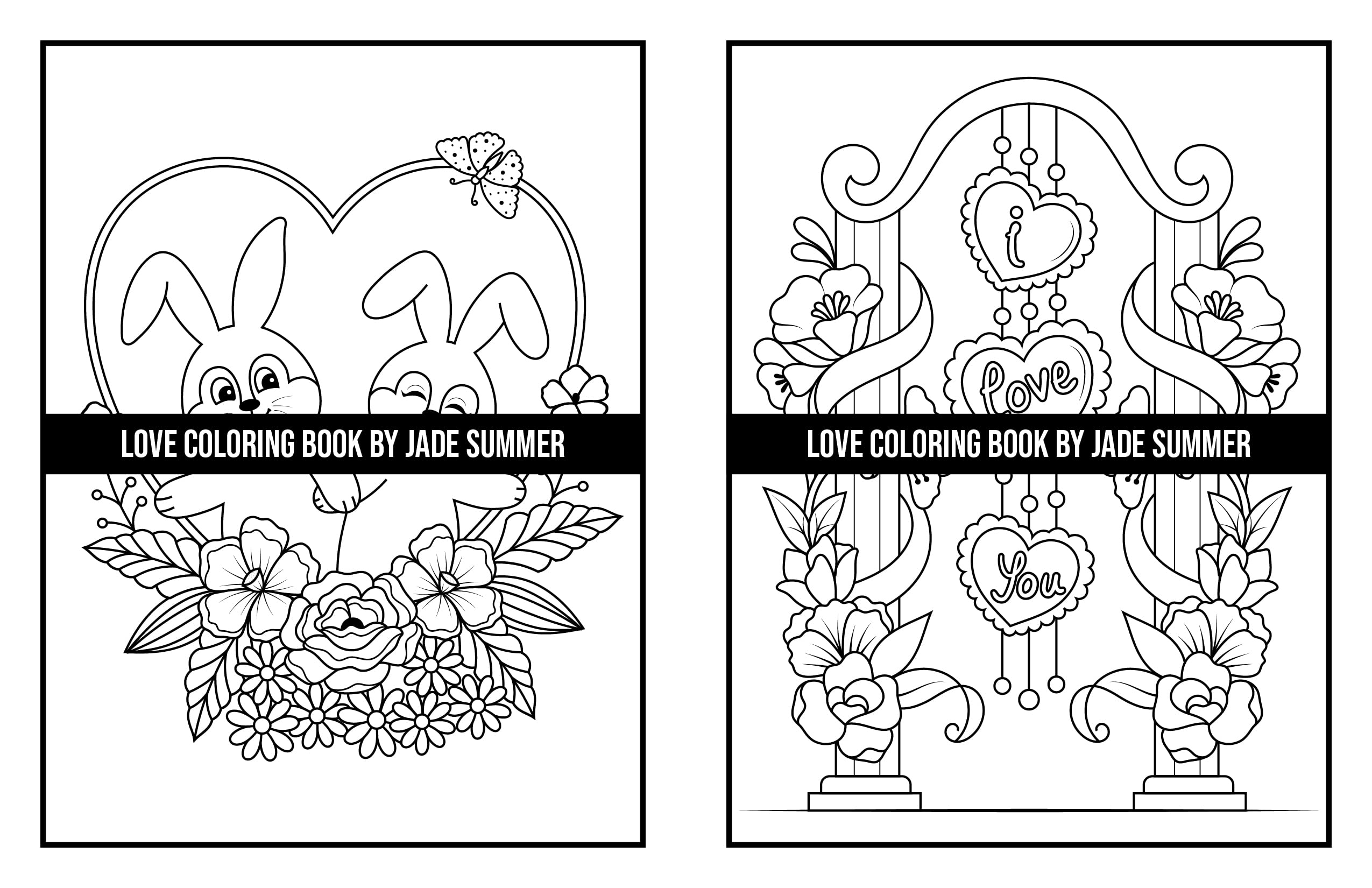 Love Coloring Book: For Adults with Beautiful Flowers, Adorable Animals, and Romantic Heart Designs (Inspirational Coloring Books)
