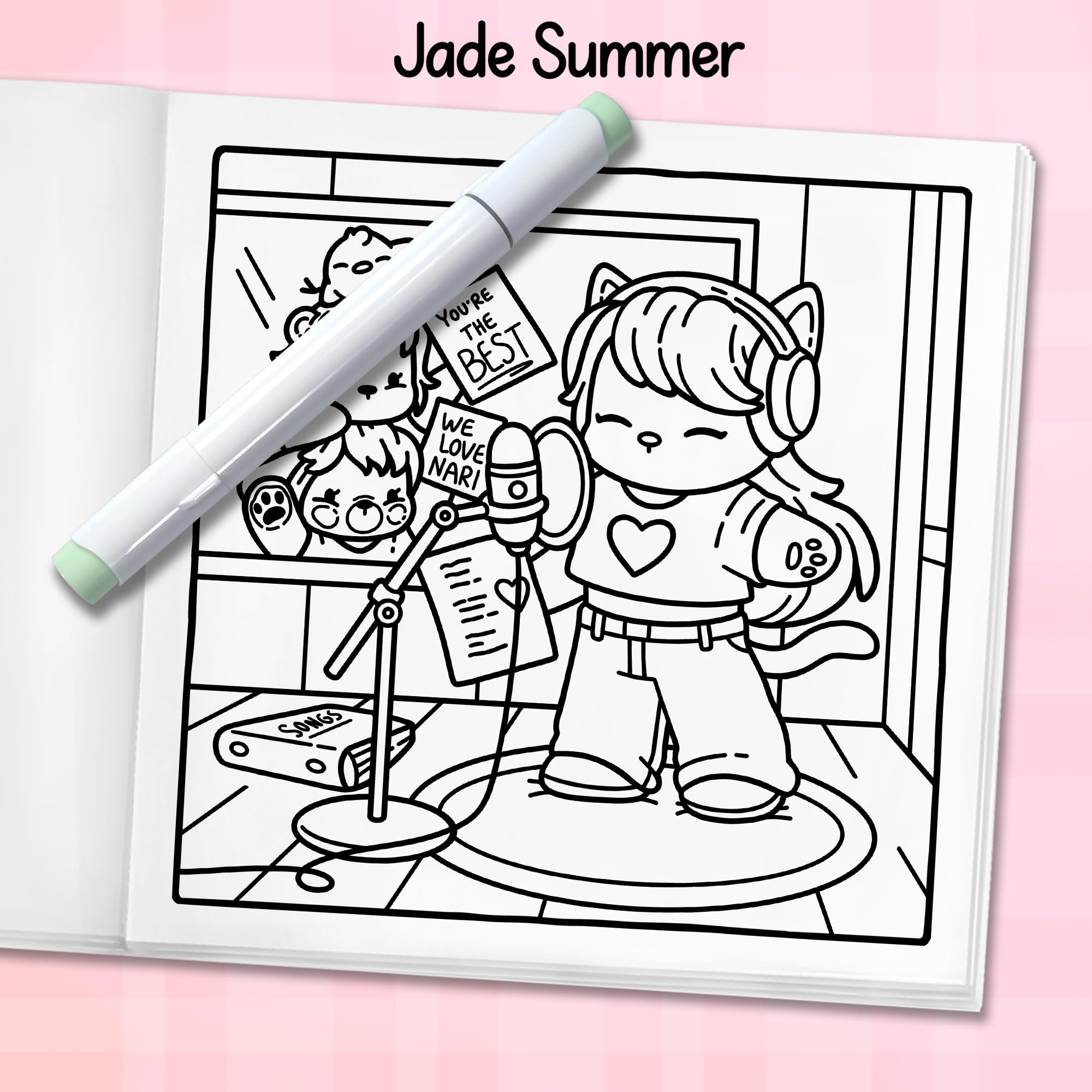 Cozy K-Pop: Cute Coloring Book for Adults and Teens Celebrating the Worldwide Music Sensation (Cozy Coloring Books)