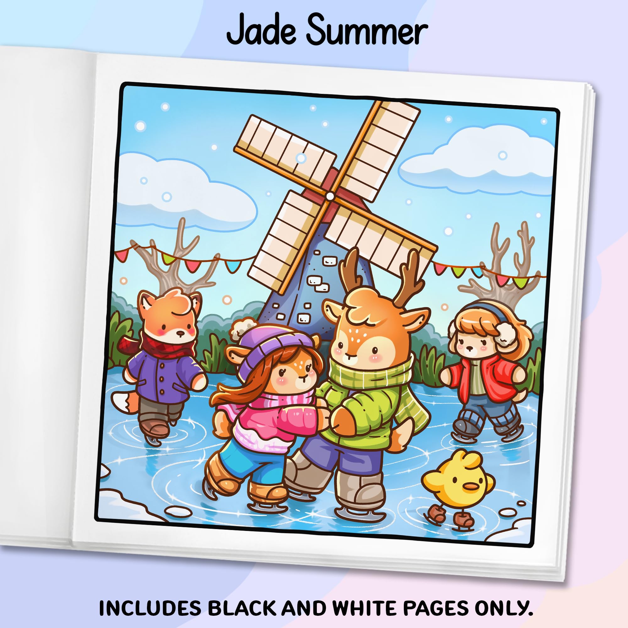 Cozy Belgium and Holland: Cute Coloring Book for Adults and Teens with Charming Characters and Delightful European Scenes for Relaxation (Cozy Coloring Books)