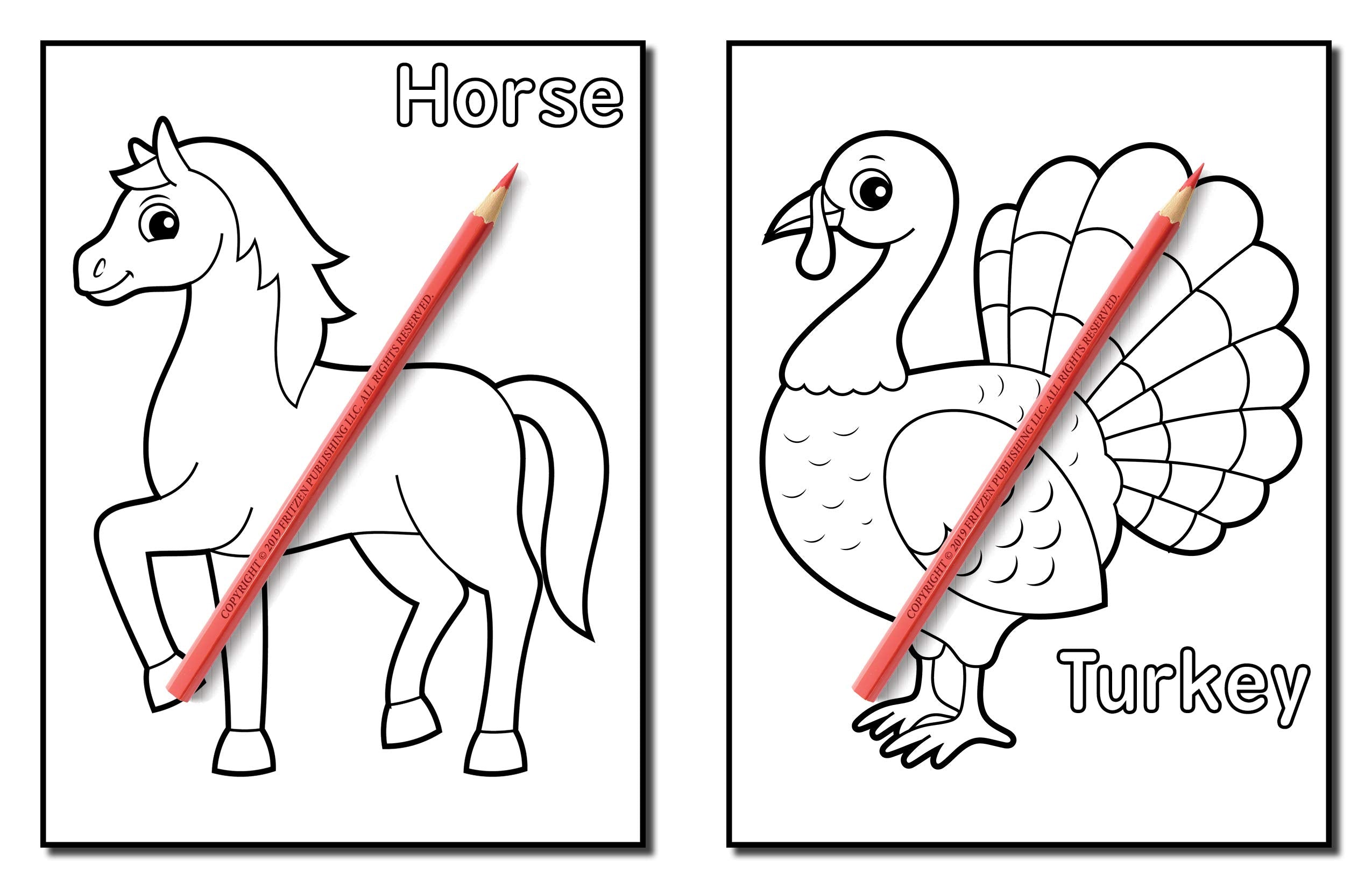 Animals for Toddlers: A Toddler Coloring Book with Fun, Simple, and Educational Coloring Pages for Kids Ages 1-3