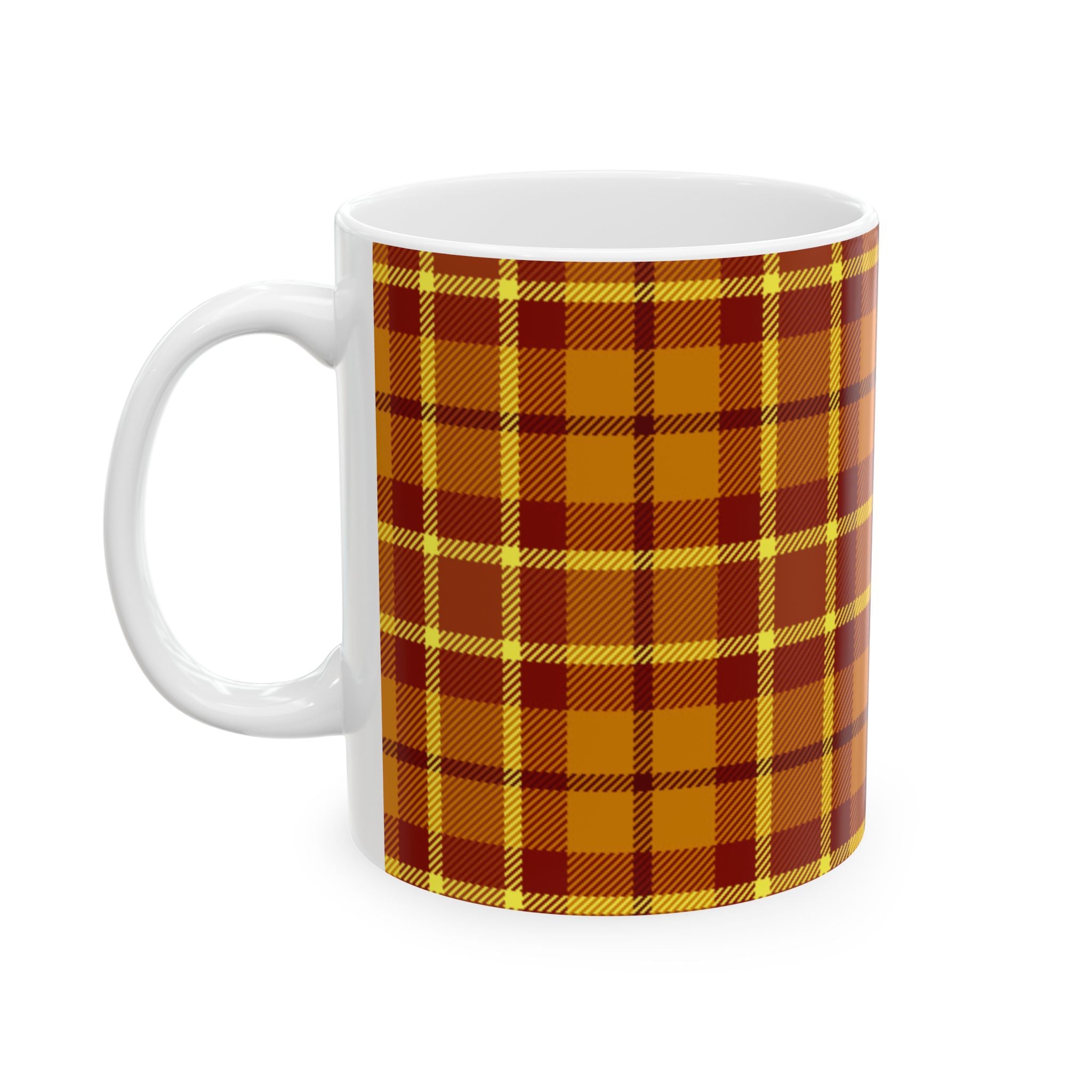 Plaid Ceramic Mug - Cozy and Stylish Drinkware for Every Occasion