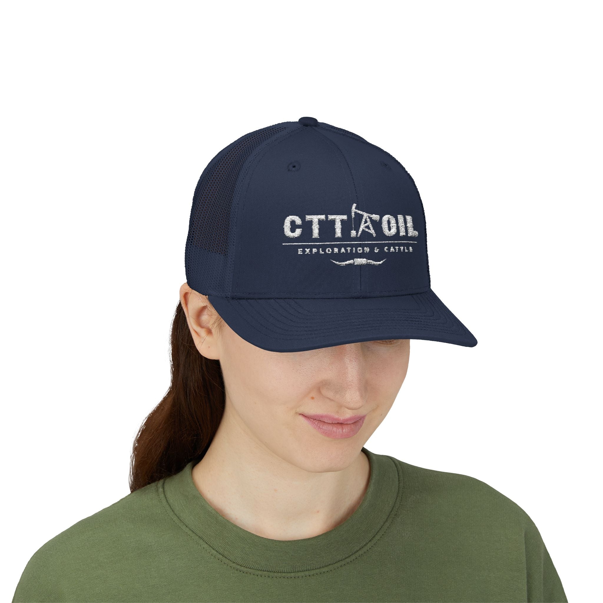 CTT Oil Exploration and Cattle Hat, Oilfield Trucker Cap