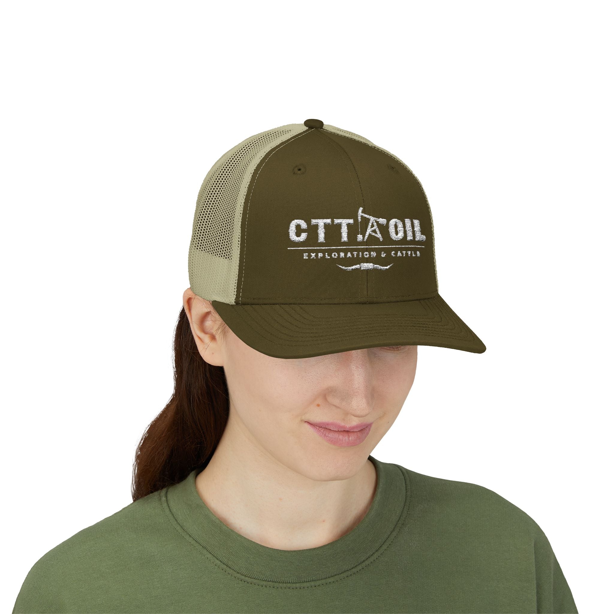 CTT Oil Exploration and Cattle Hat, Oilfield Trucker Cap