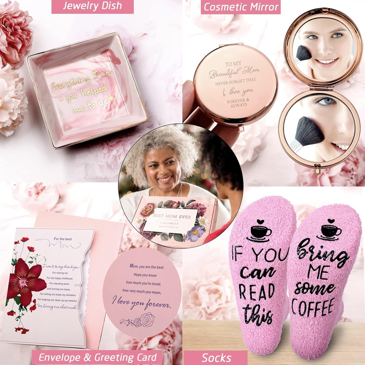 Mom Birthday Gifts from Daughter Son,Mothers Day Gifts Basket Set for Mom, Best Mom Gifts,Christmas Gifts for Mom,Happy Birthday Gift Ideas,Unique Gift Ideas for Mom