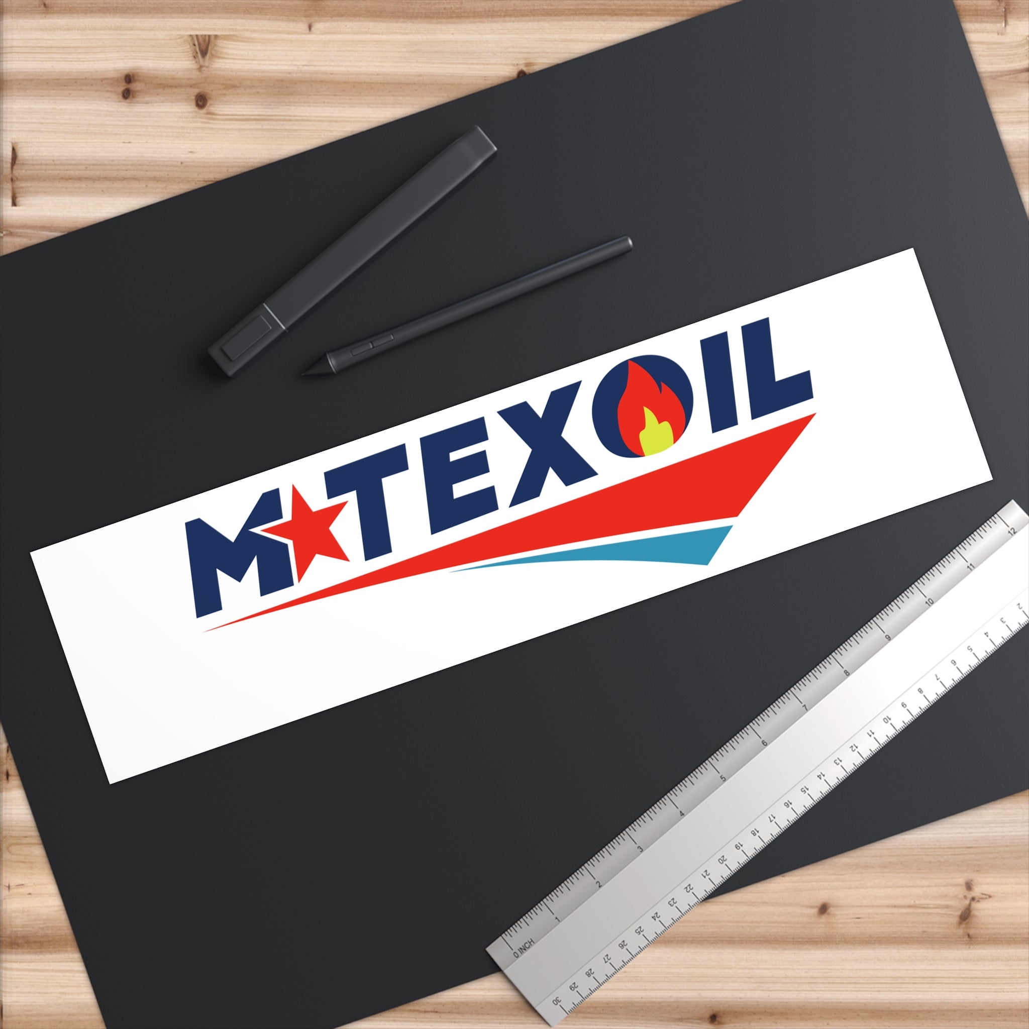 MTEX OIL Bumper Sticker, Weatherproof Vinyl Decal, 3 Sizes