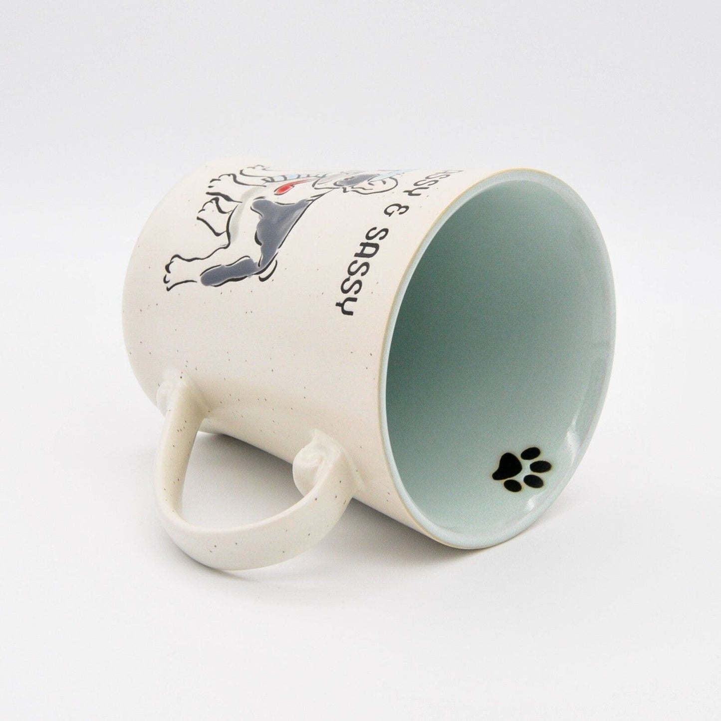 Classy & Sassy French Bulldog Mug, 17oz Ceramic Coffee Cup by Spectrum Designz