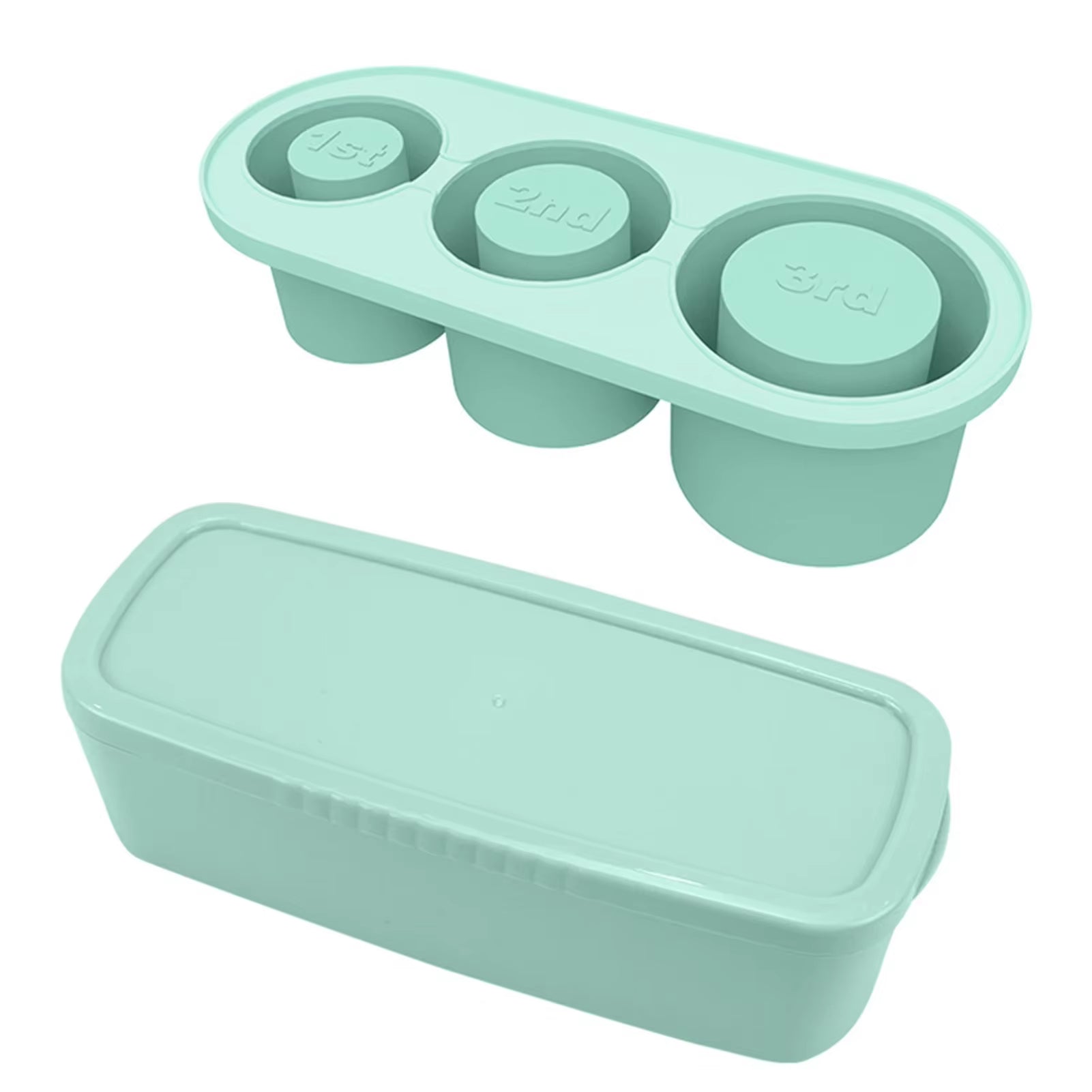 Tumbler Ice Cube Tray with Lid – Silicone Ice Mold for 30oz & 40oz Cups