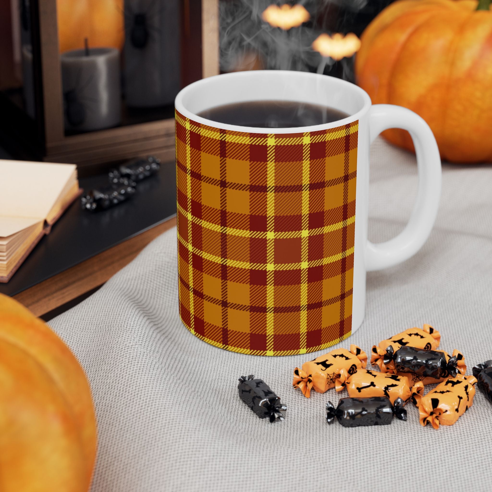 Plaid Ceramic Mug - Cozy and Stylish Drinkware for Every Occasion