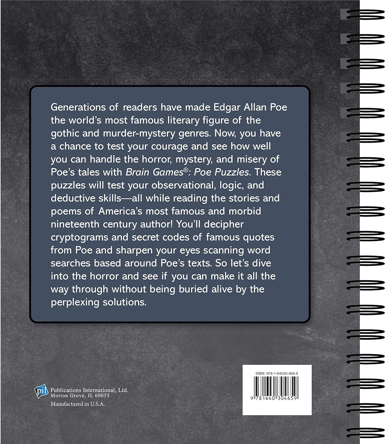 Brain Games - Poe Puzzles: More than 100 Brain Teasers Inspired by Edgar Allan Poe