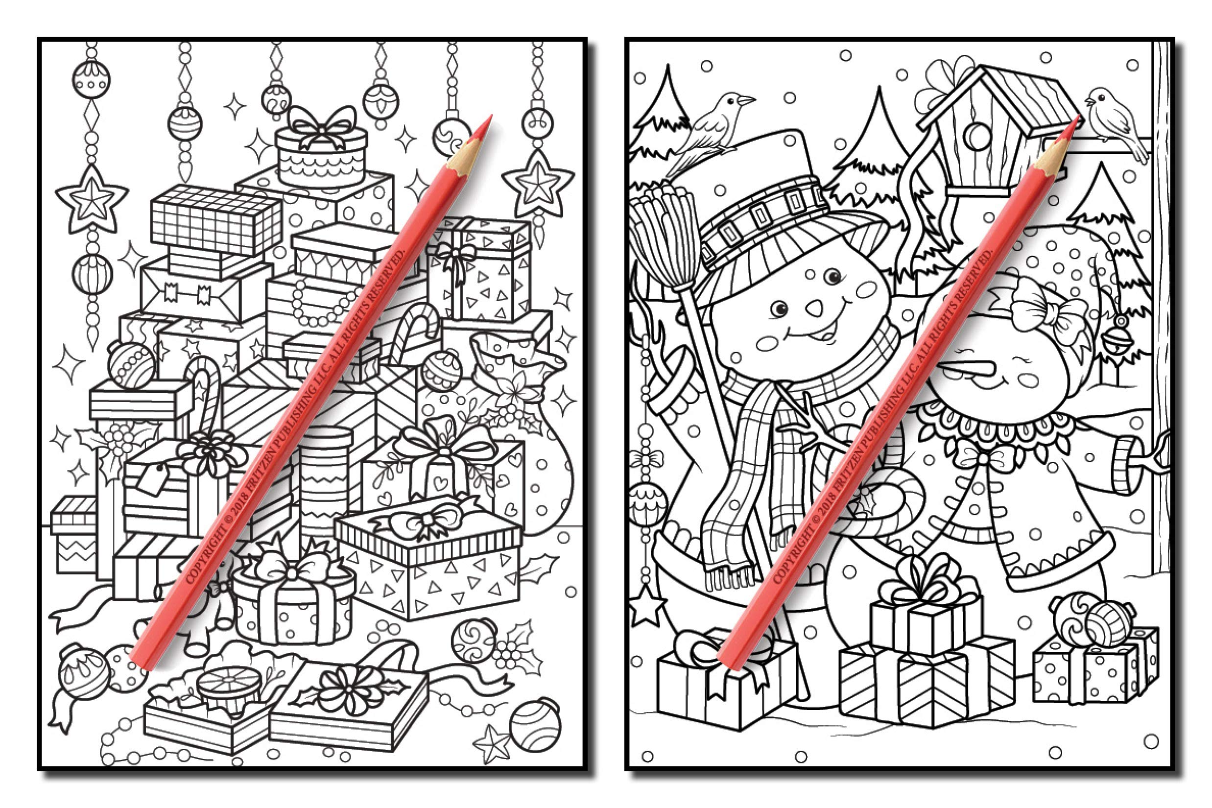 Christmas Coloring Book: An Adult Coloring Book with Fun, Easy, and Relaxing Designs (Volume 2)