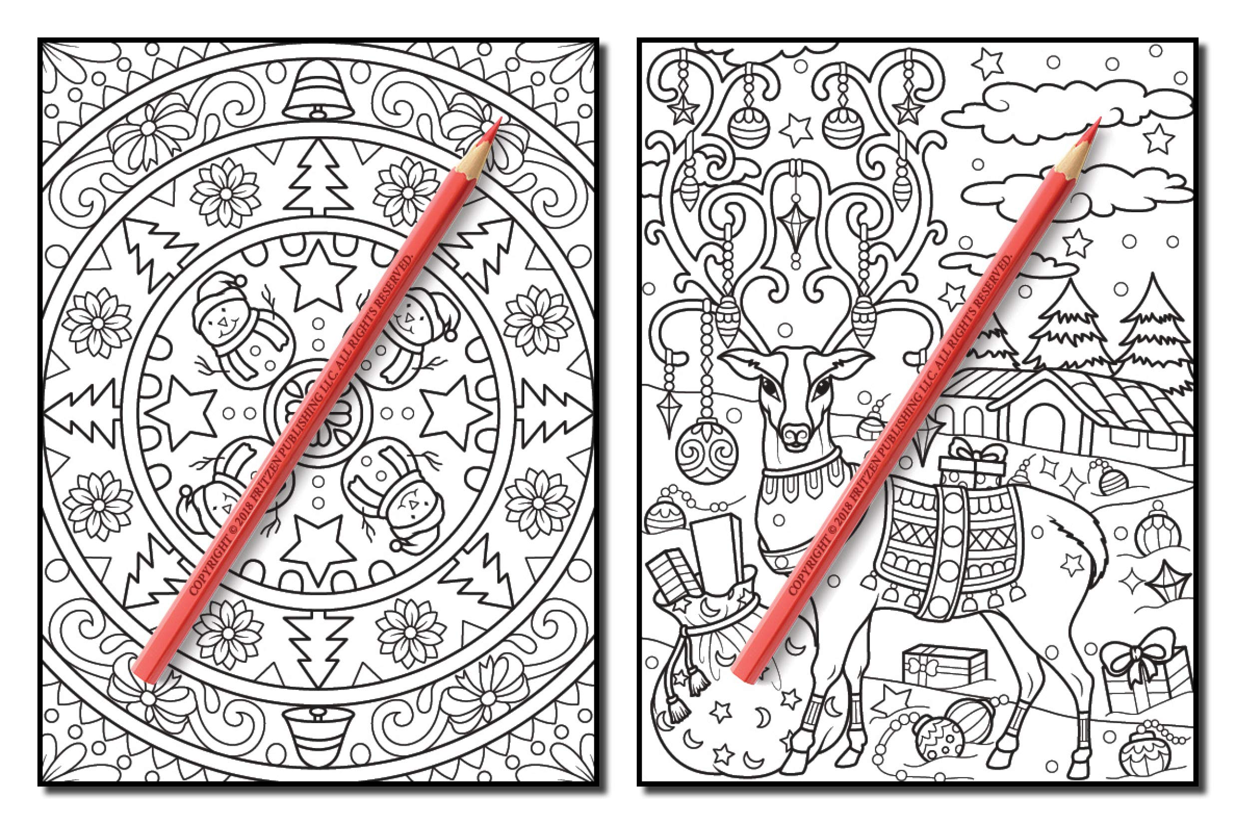 Christmas Coloring Book: An Adult Coloring Book with Fun, Easy, and Relaxing Designs (Volume 2)