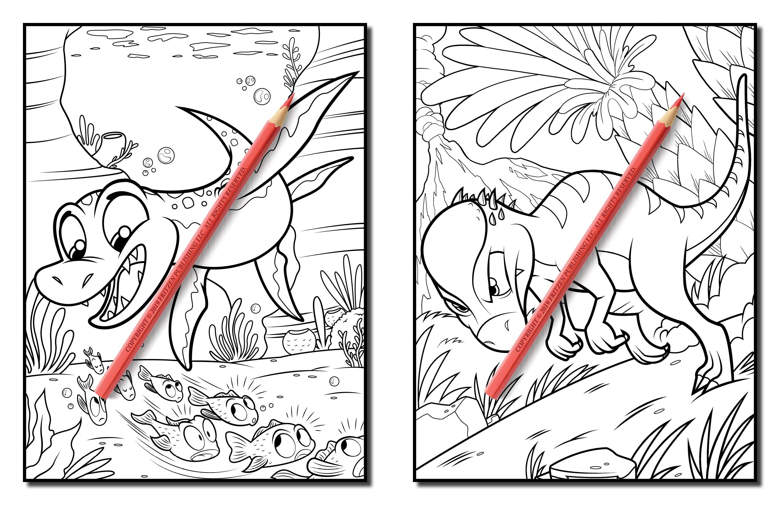 Dinosaurs: A Dinosaur Coloring Book for Kids