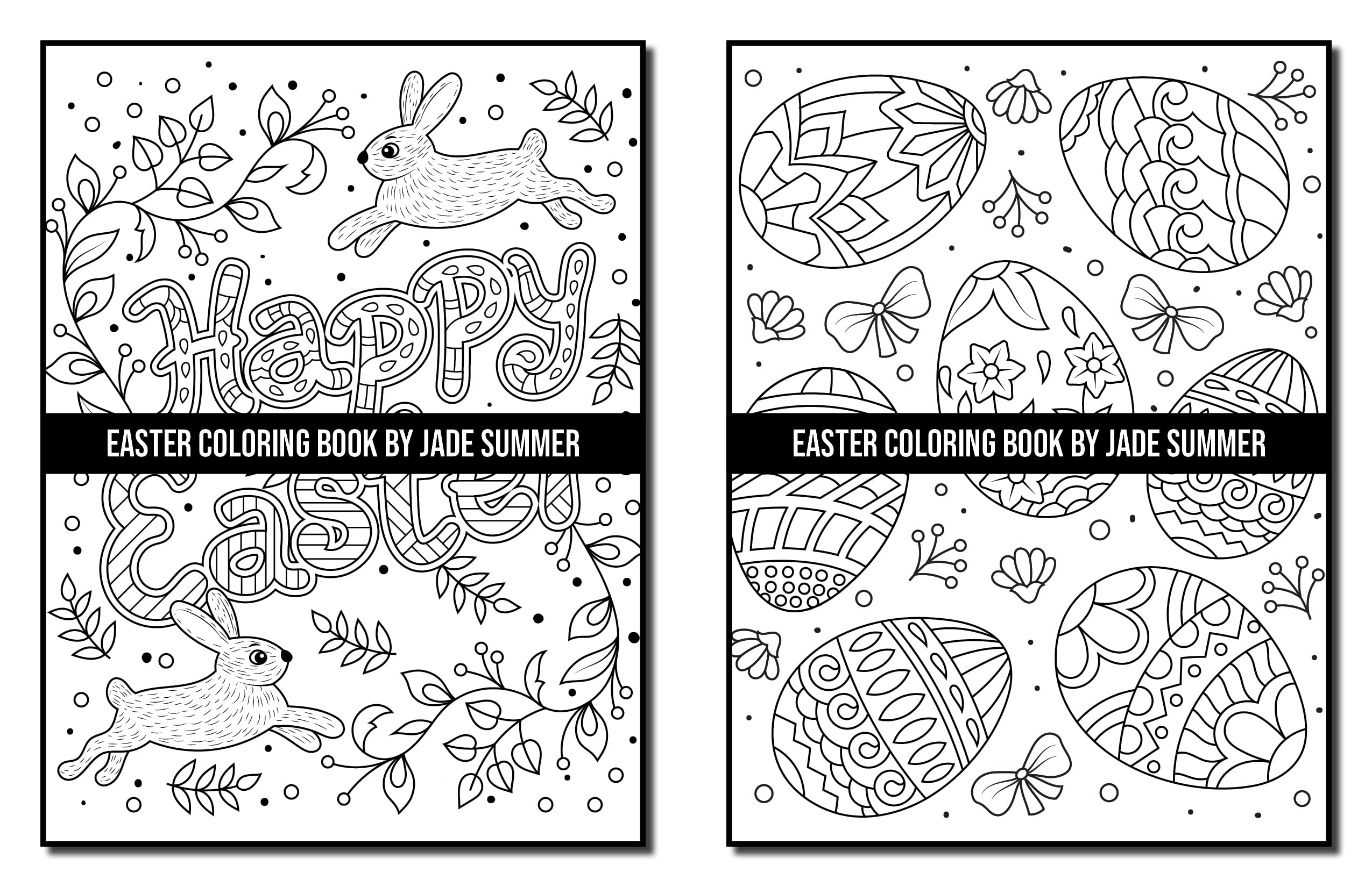 Easter Coloring Book: For Adults with Fun, Easy, and Relaxing Designs (Easy Coloring Books)