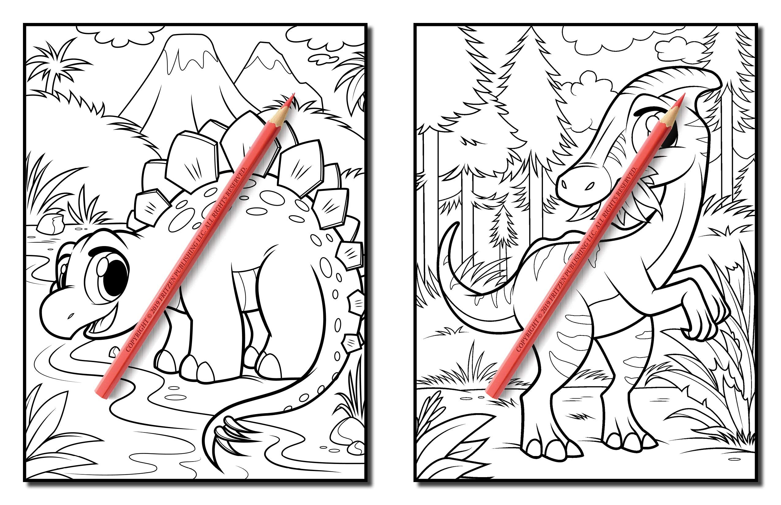 Dinosaurs: A Dinosaur Coloring Book for Kids