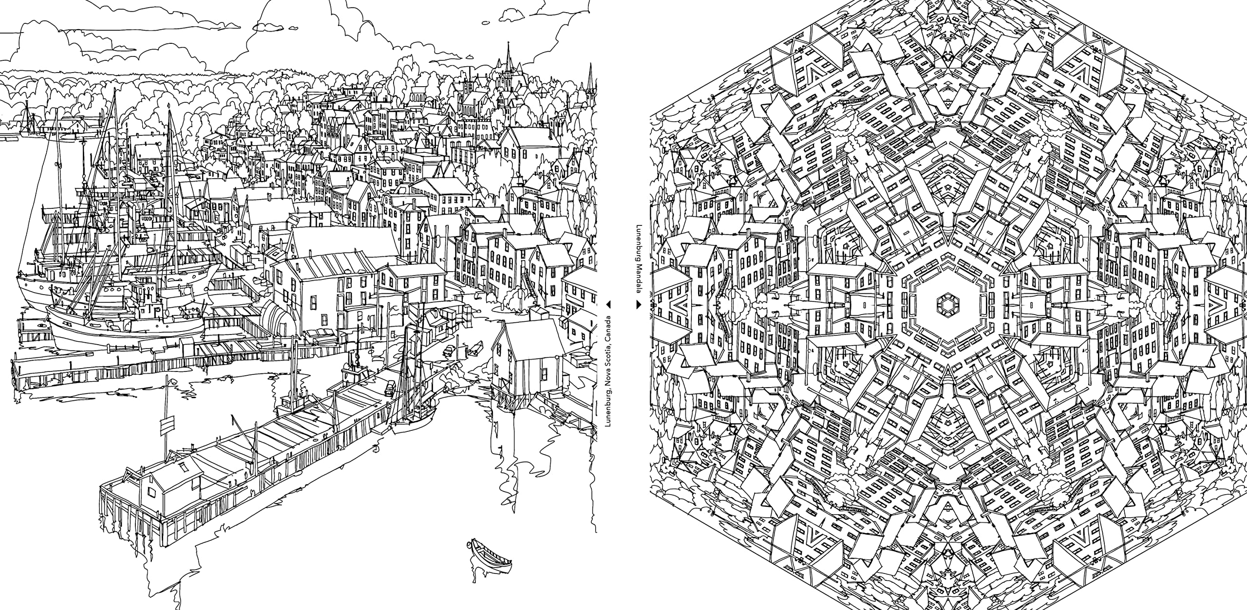 Fantastic Cities: A Coloring Book of Amazing Places Real and Imagined