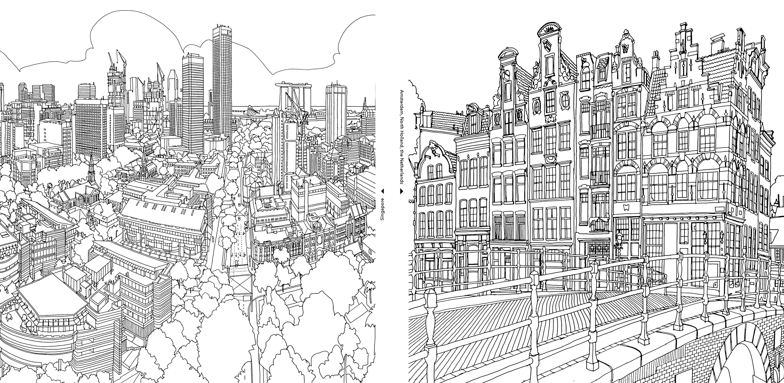 Fantastic Cities: A Coloring Book of Amazing Places Real and Imagined