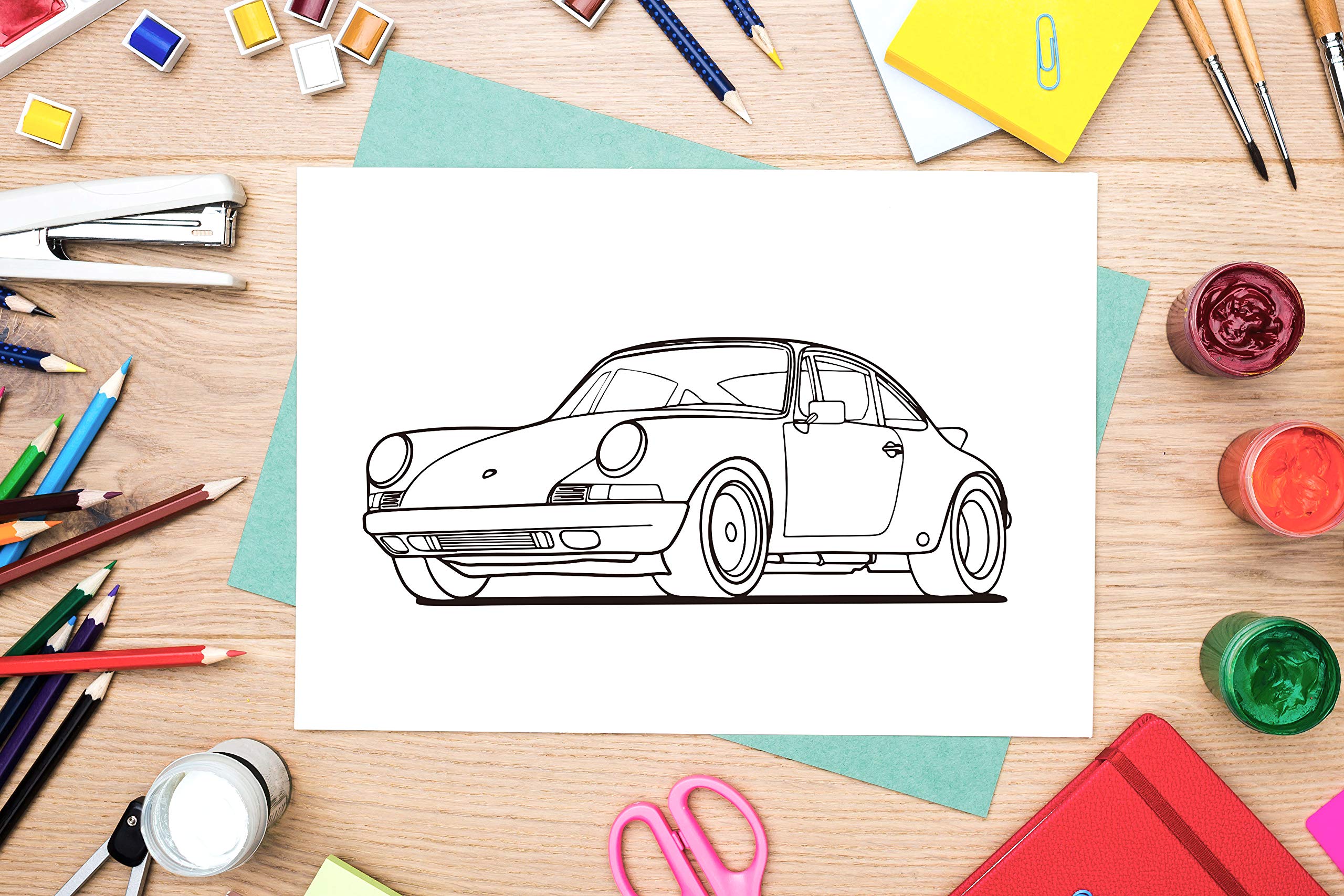 Classic Cars Coloring Book: A Collection of 50 Iconic Classic Cars | Relaxation Coloring Pages for Kids, Adults, Boys, and Car Lovers