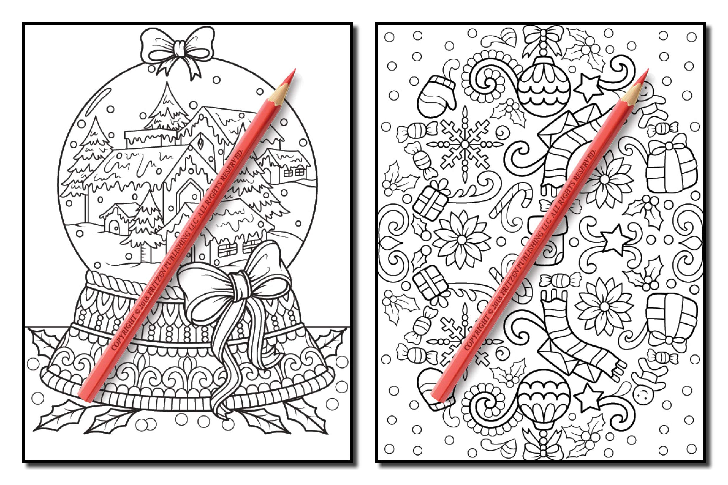 Christmas Coloring Book: An Adult Coloring Book with Fun, Easy, and Relaxing Designs (Volume 2)