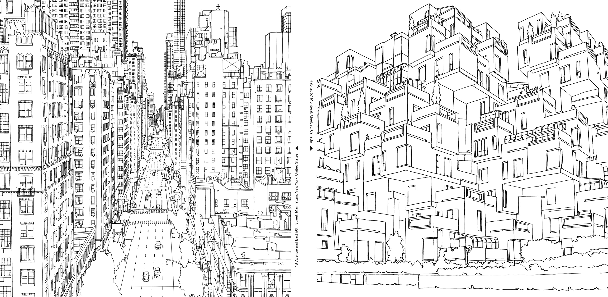 Fantastic Cities: A Coloring Book of Amazing Places Real and Imagined