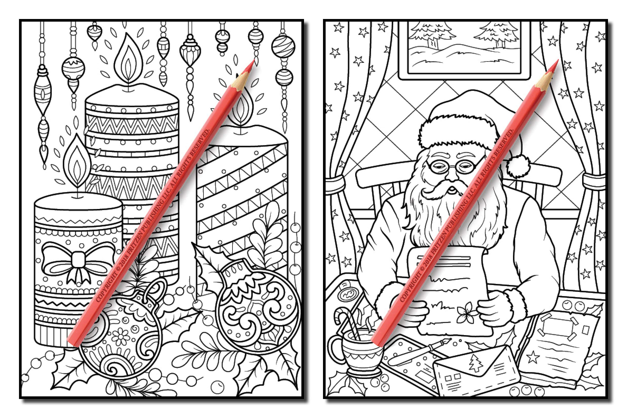 Christmas Coloring Book: An Adult Coloring Book with Fun, Easy, and Relaxing Designs (Volume 2)