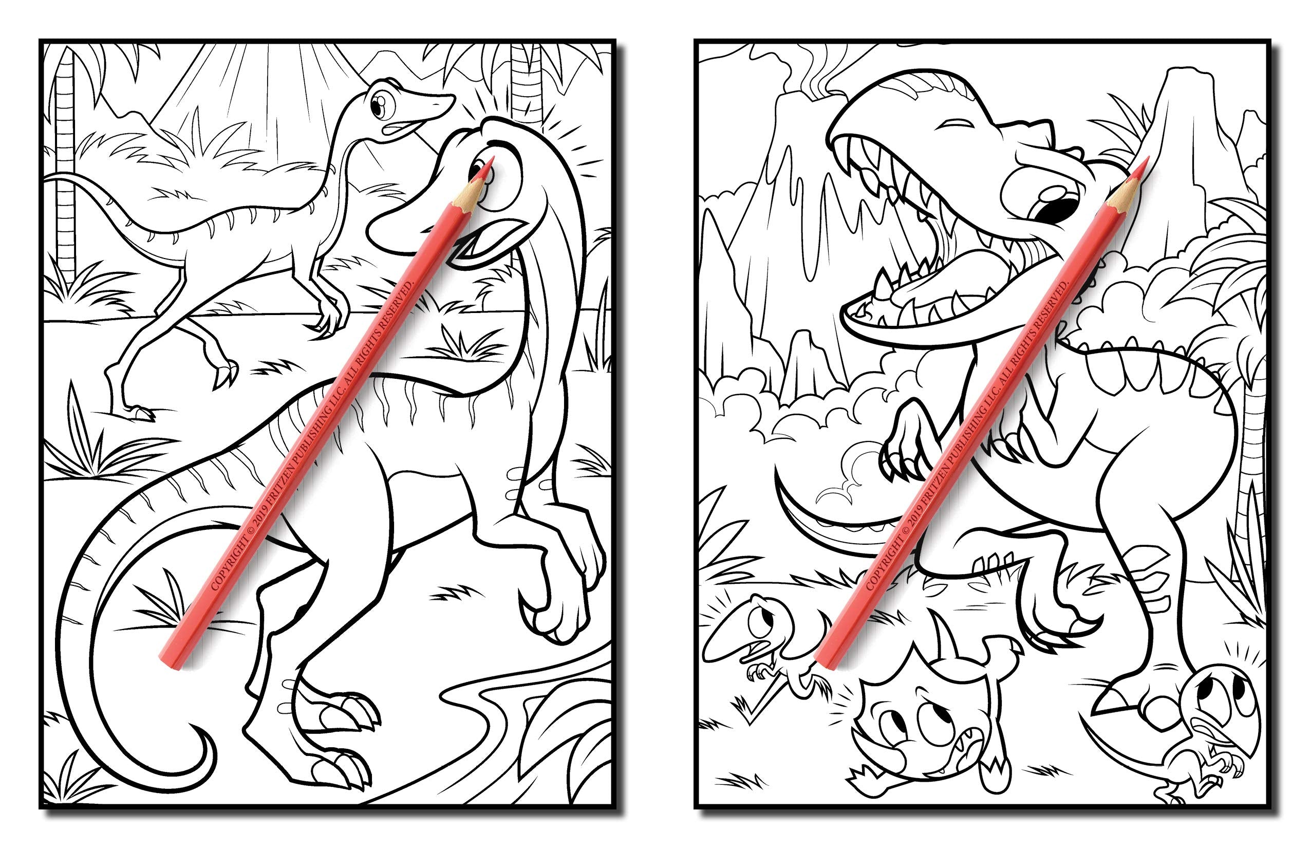 Dinosaurs: A Dinosaur Coloring Book for Kids