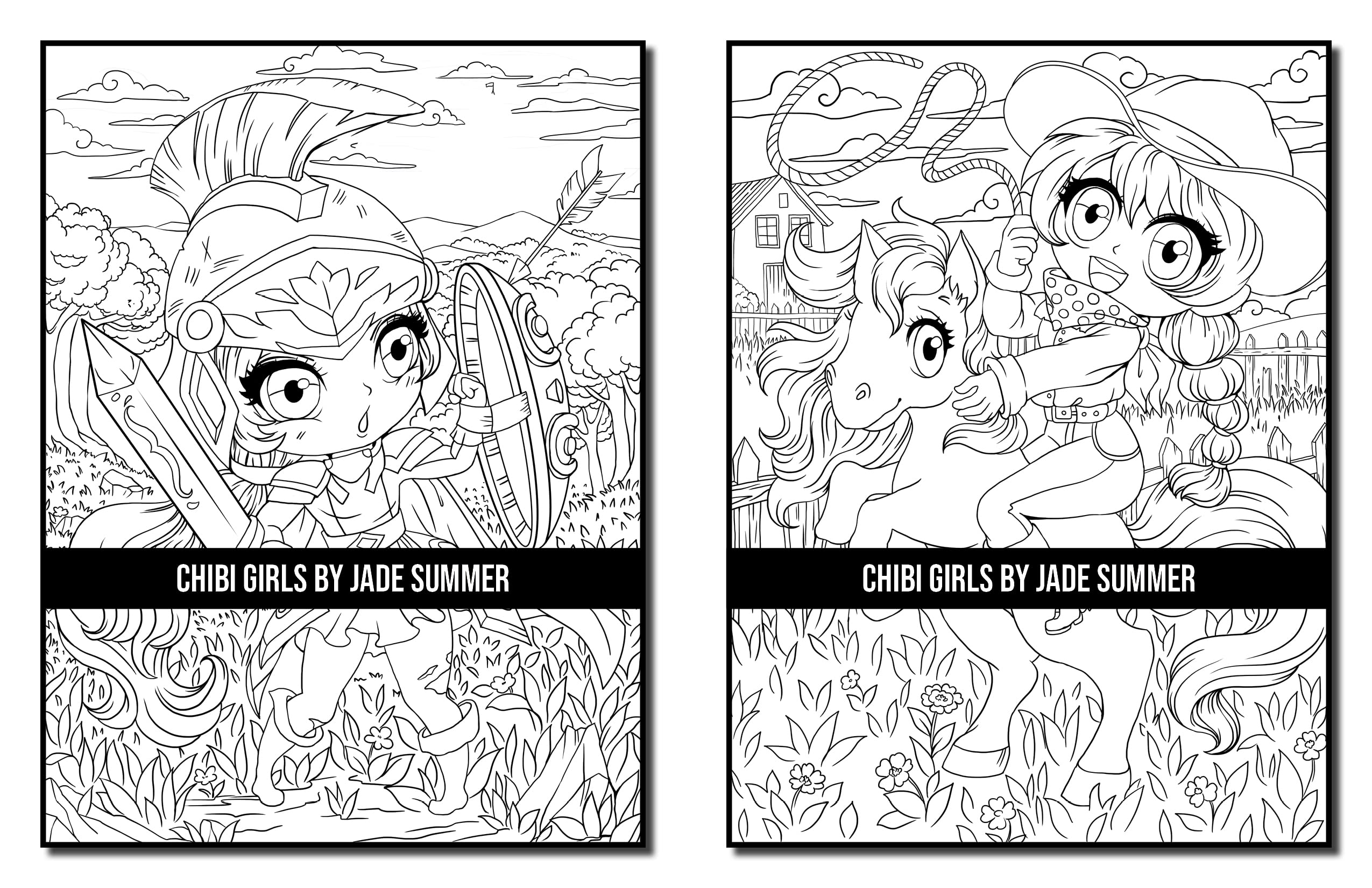 Chibi Girls: An Adult Coloring Book with Adorable Anime Characters, Fun Manga Animals, and Delightful Fantasy Scenes for Relaxation