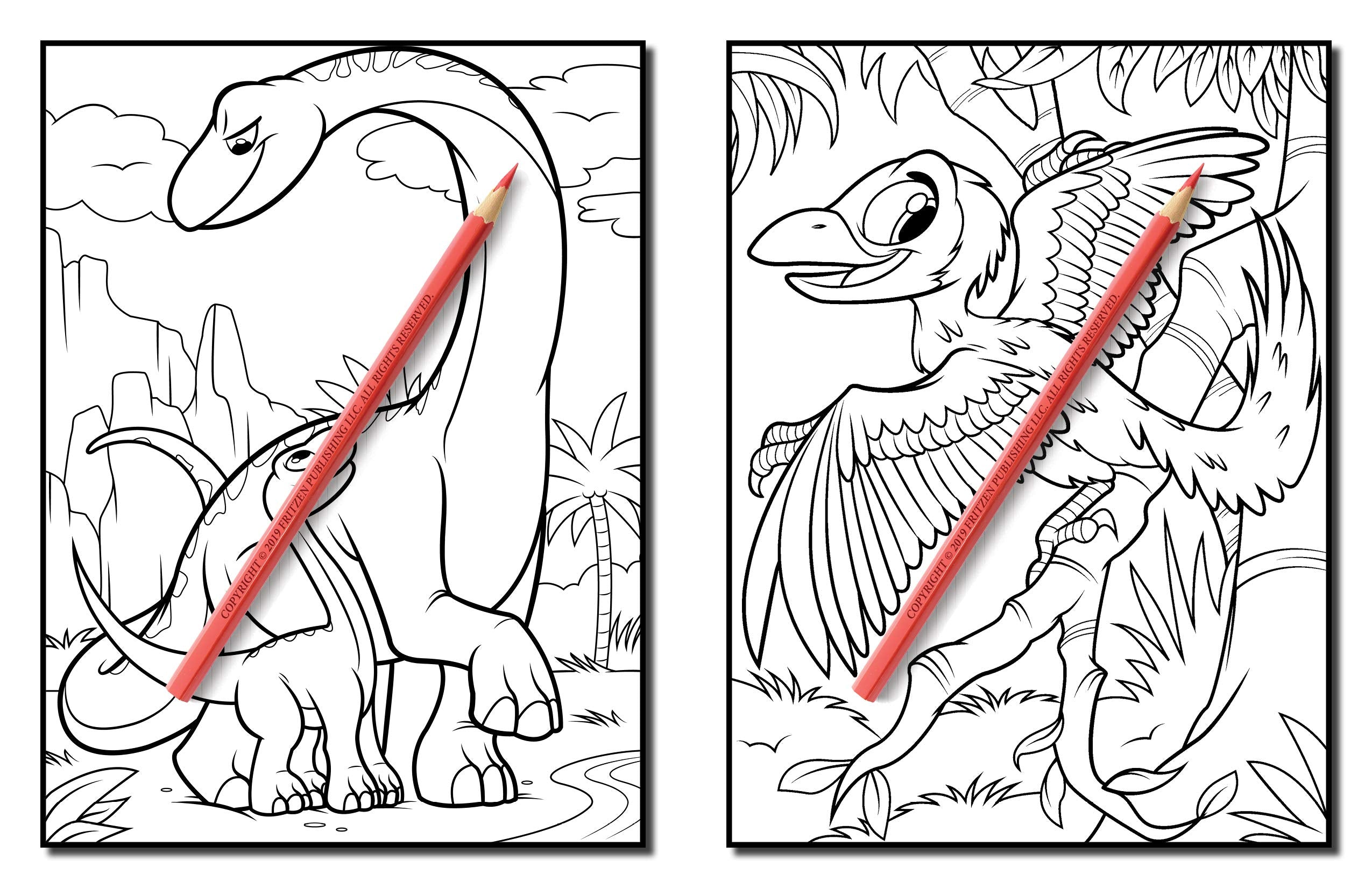 Dinosaurs: A Dinosaur Coloring Book for Kids