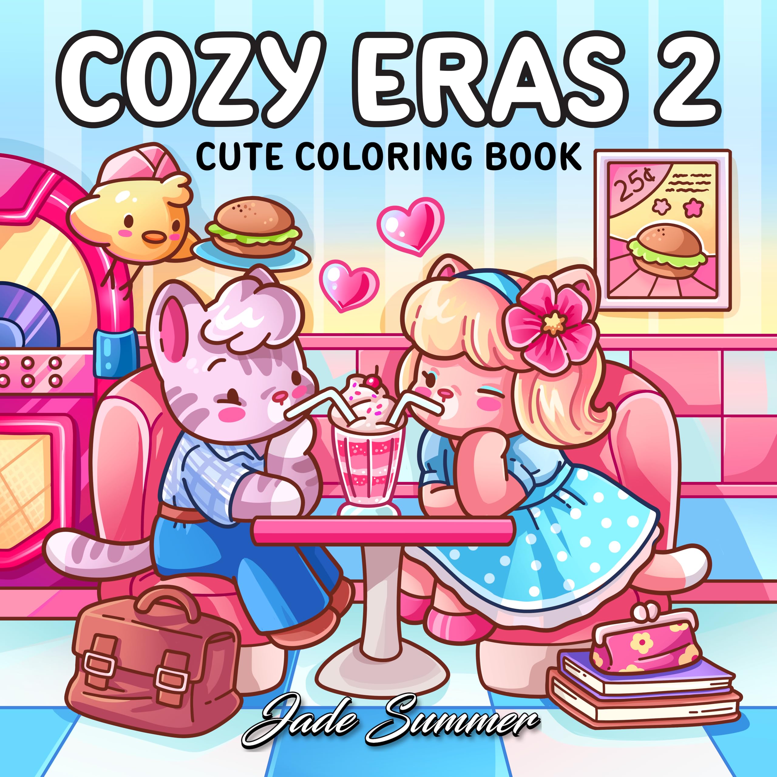 Cozy Eras 2: Cute Coloring Book for Adults and Teens with Charming Characters and Easy-to-Color Nostalgic Scenes for Relaxation (Cozy Coloring Books)