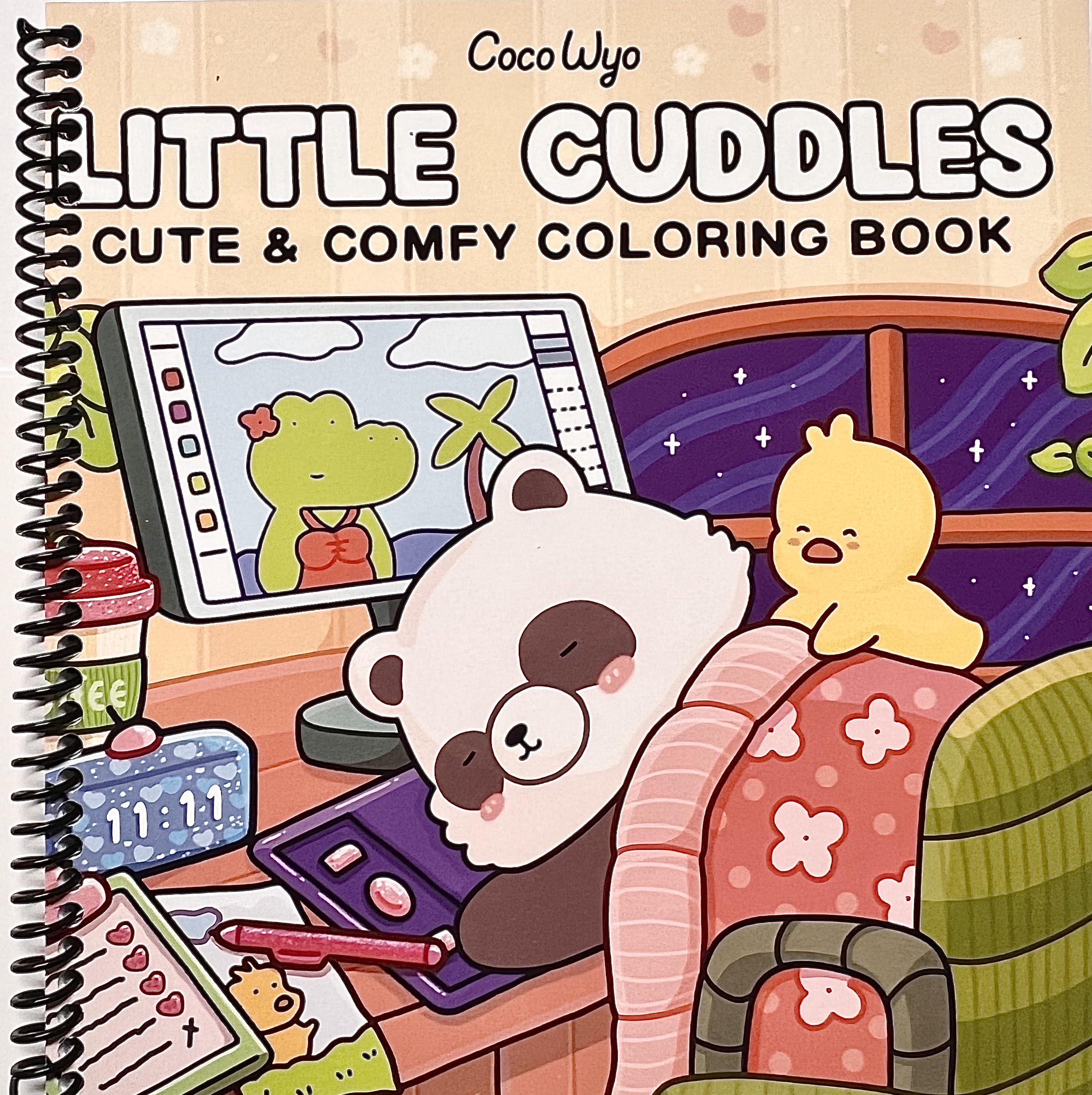 Little Cuddles: Coloring Book for Adults and Teens Featuring Cute Animal Friends for Relaxation | Spiraled by Spiraling Freedom®