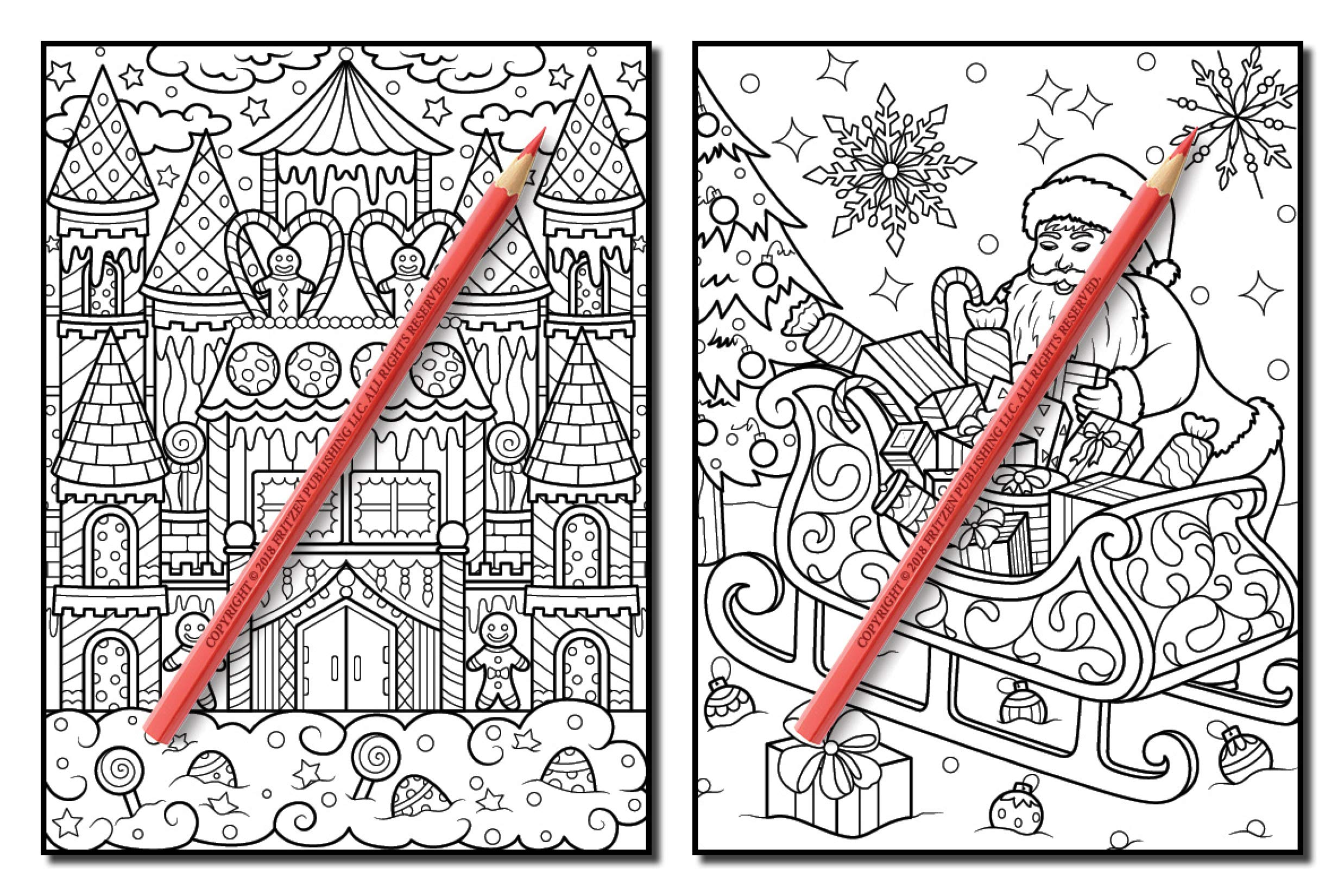 Christmas Coloring Book: An Adult Coloring Book with Fun, Easy, and Relaxing Designs (Volume 2)