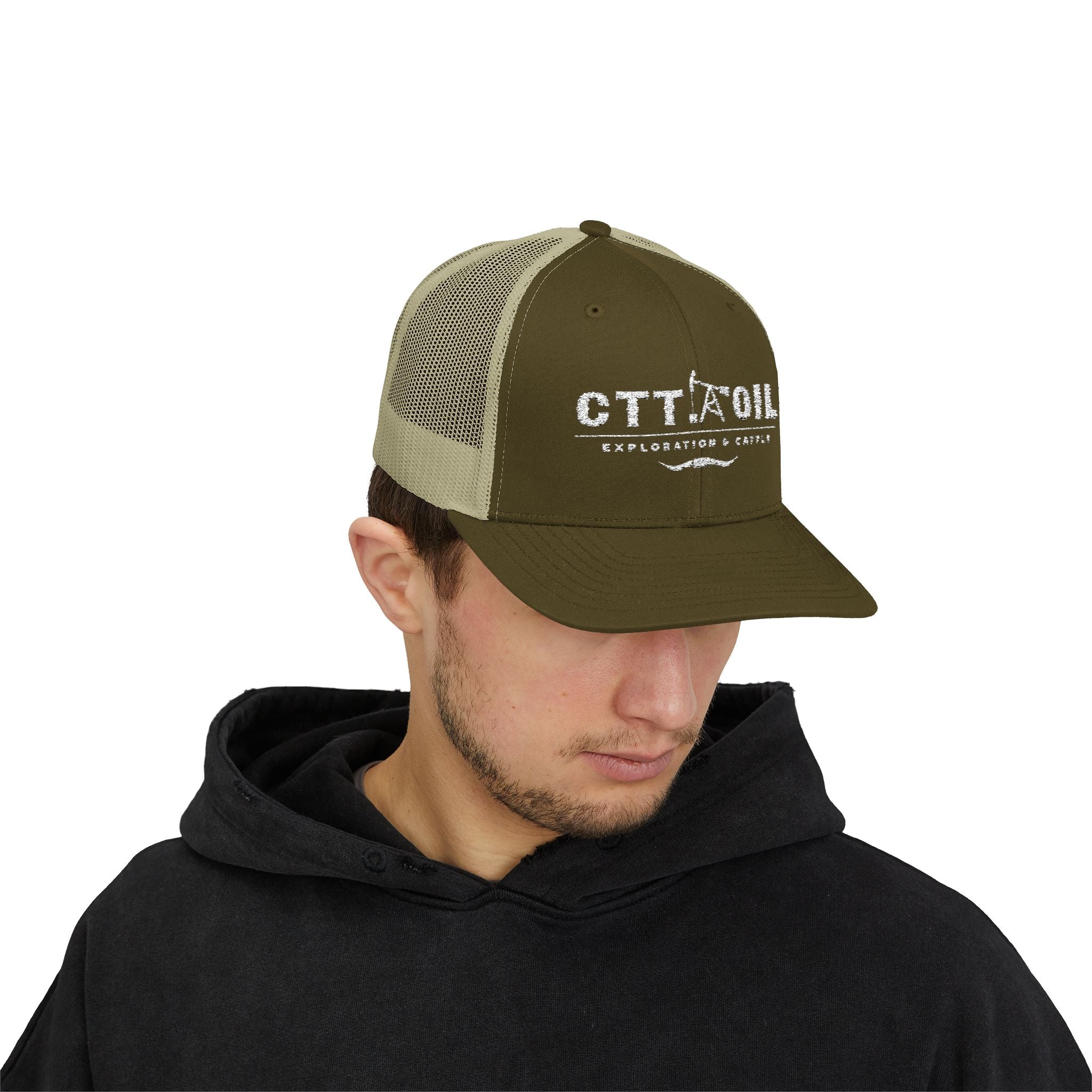 CTT Oil Exploration and Cattle Hat, Oilfield Trucker Cap