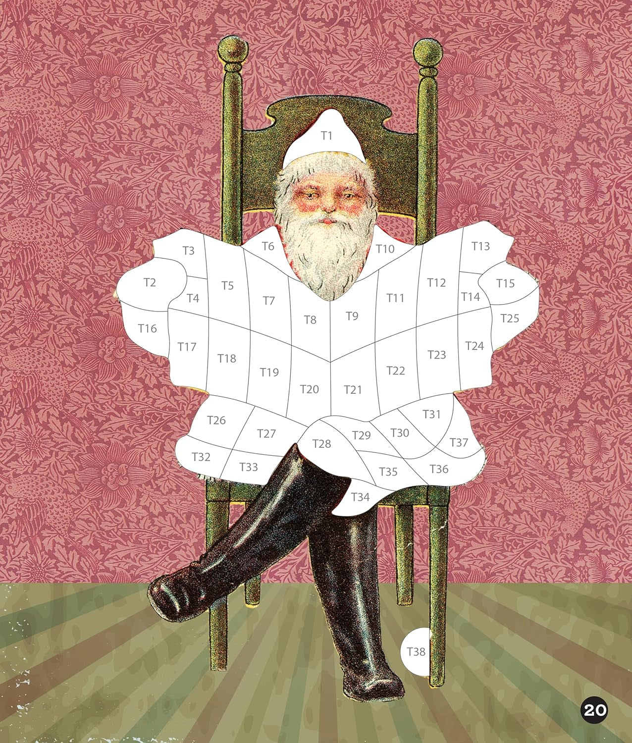 Brain Games - Sticker by Number - Vintage: Christmas (28 Images to Sticker)