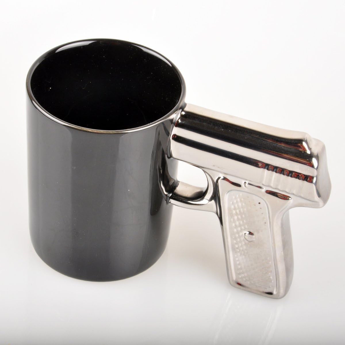 Pistol Handle Coffee Mug – Novelty Ceramic Coffee Cup (12oz)