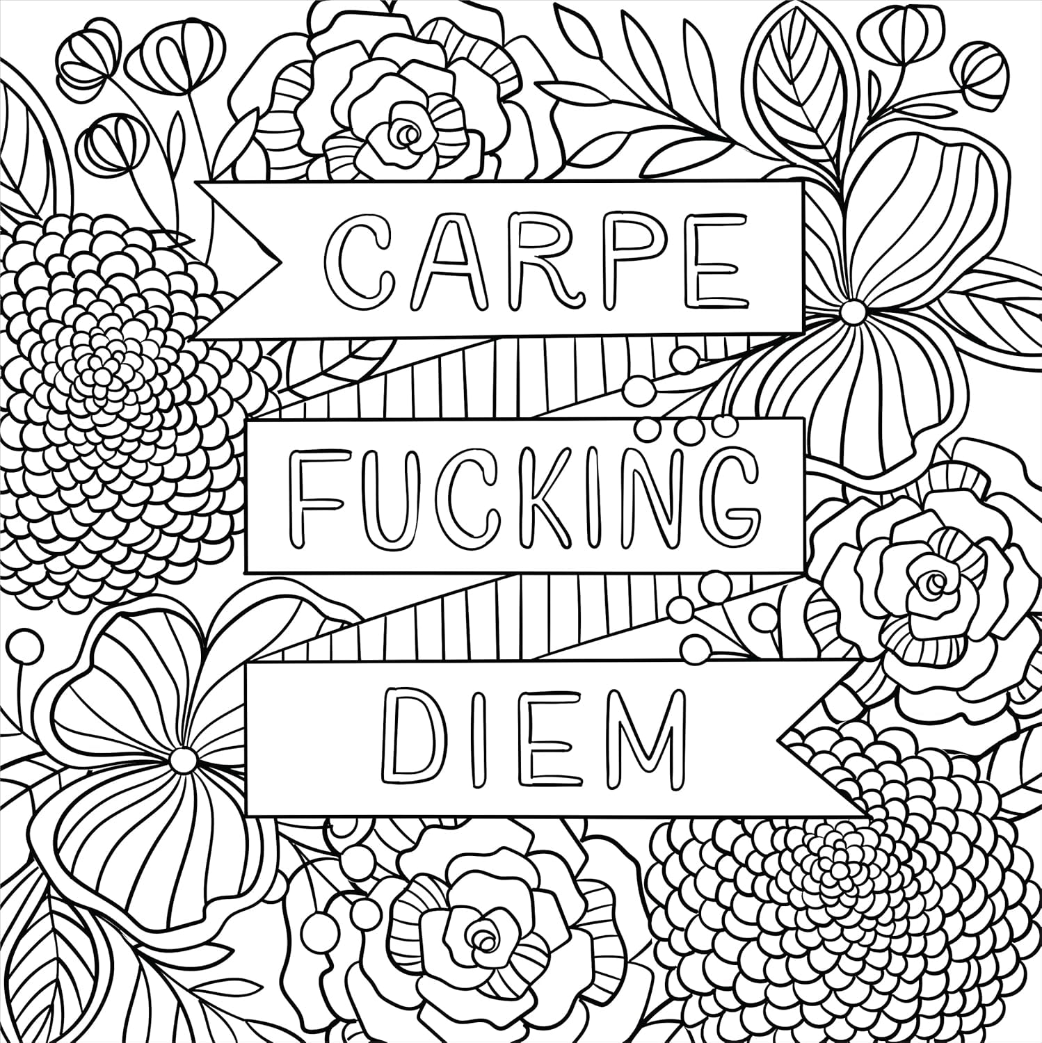 Inner Fucking Peace Adult Coloring Book (31 Stress-Relieving Designs. Micro-Perforated Pages Are Easy to Remove!) (Artist'S Coloring Books)