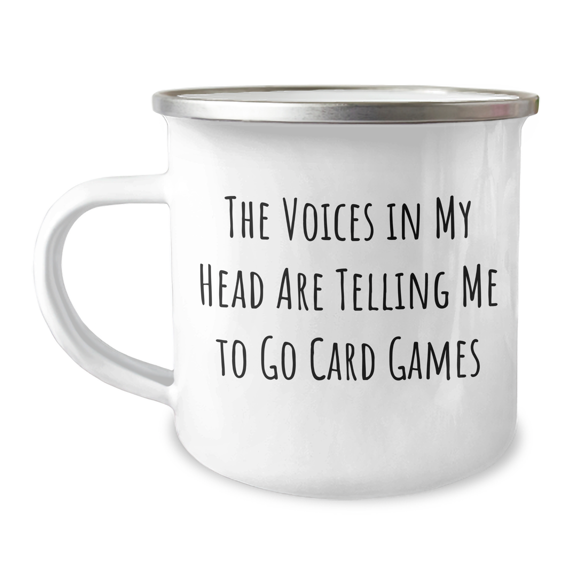 Funny Card Games Gifts for Mom - Camping Mug 'The Voices In My Head Are Telling Me To Go Card Games' - Unique Mother's Day Unique Gift from Men, Women, and Friends - Image 1