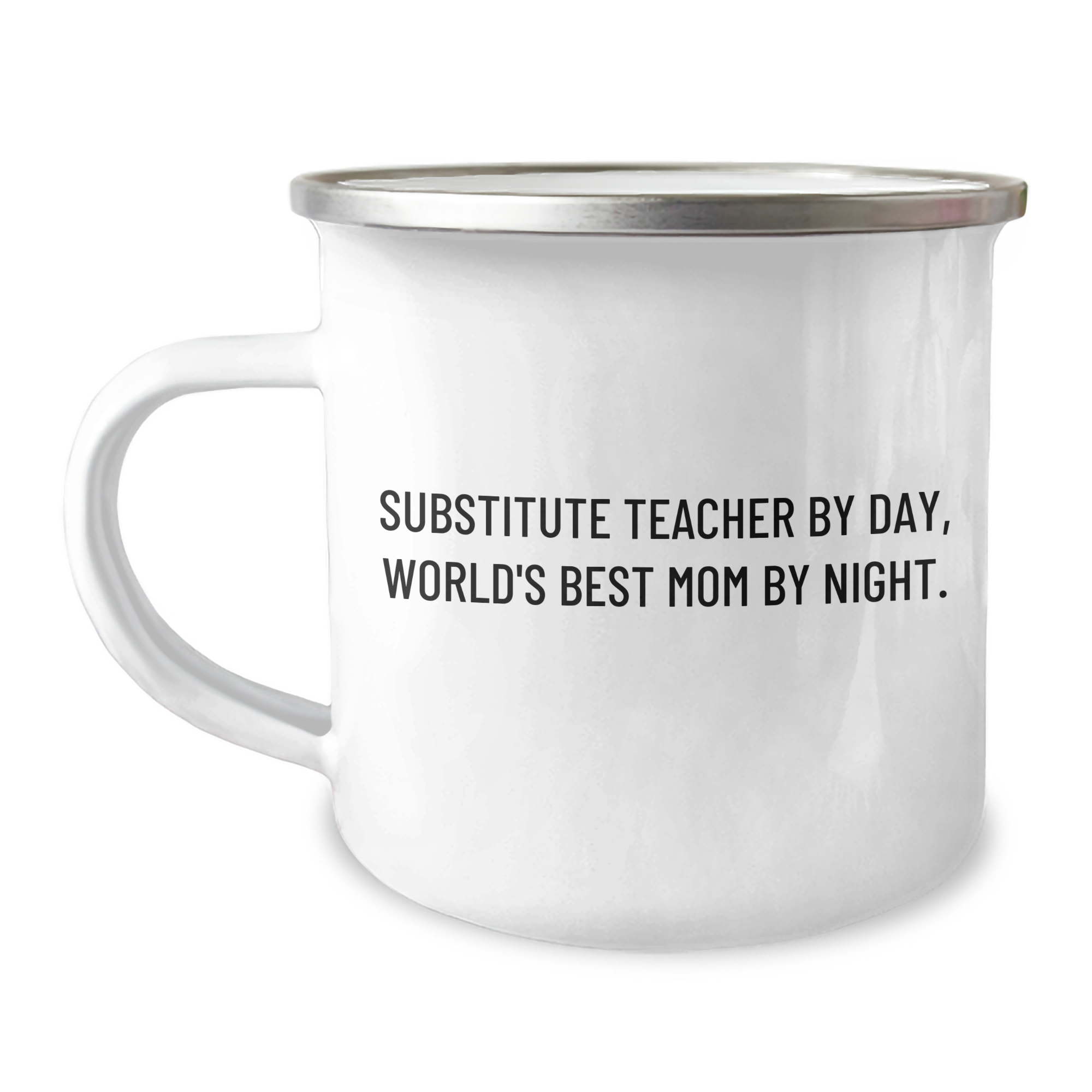 Funny Substitute Teacher Gifts from Friends, Unique Camping Mug for World's Best Mom, Graduation Unique Gifts