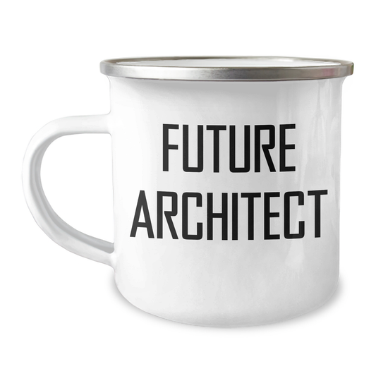 Funny Future Architect Gifts, Camping Mug for Mom's Special Day, 'She's the Master Builder' Quote, Gifts from Men to Women, Family and Friends - Image 1