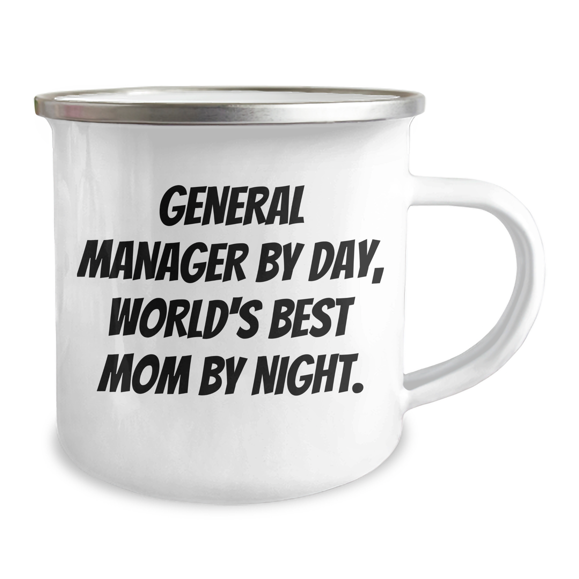 General Manager Gifts from Friends for Dad, 'General Manager By Day, World's Best Mom By Night.' Funny Camping Mug for Father's Day - Image 2