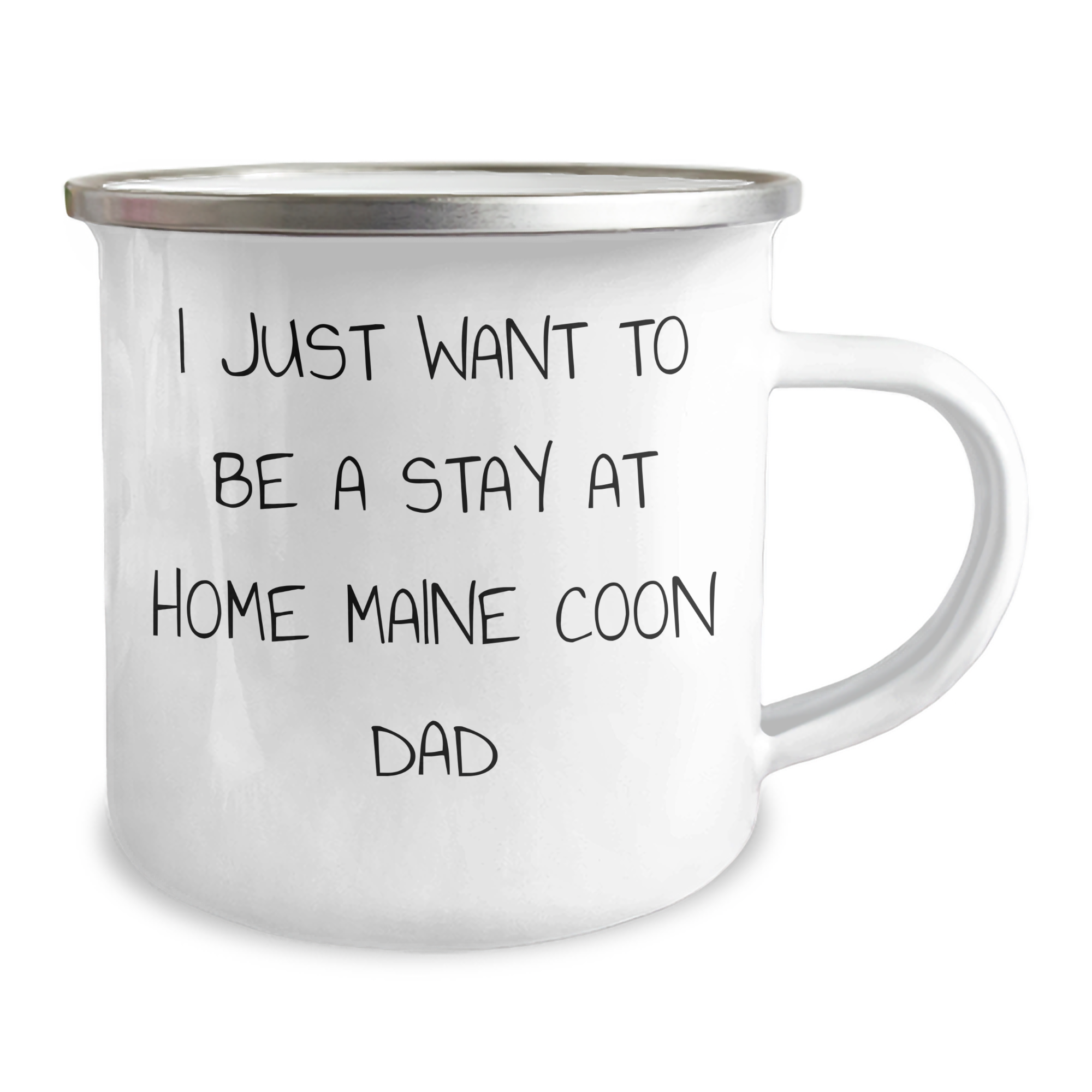 Funny Maine Coon Cat Camping Mug Gifts from Men to I Just Want To Be A Stay At Home Dad on Father's Day, Unique Gifts for Maine Coon Cat Lovers, Dad's Special Day, Stay at Home Dad - Image 2