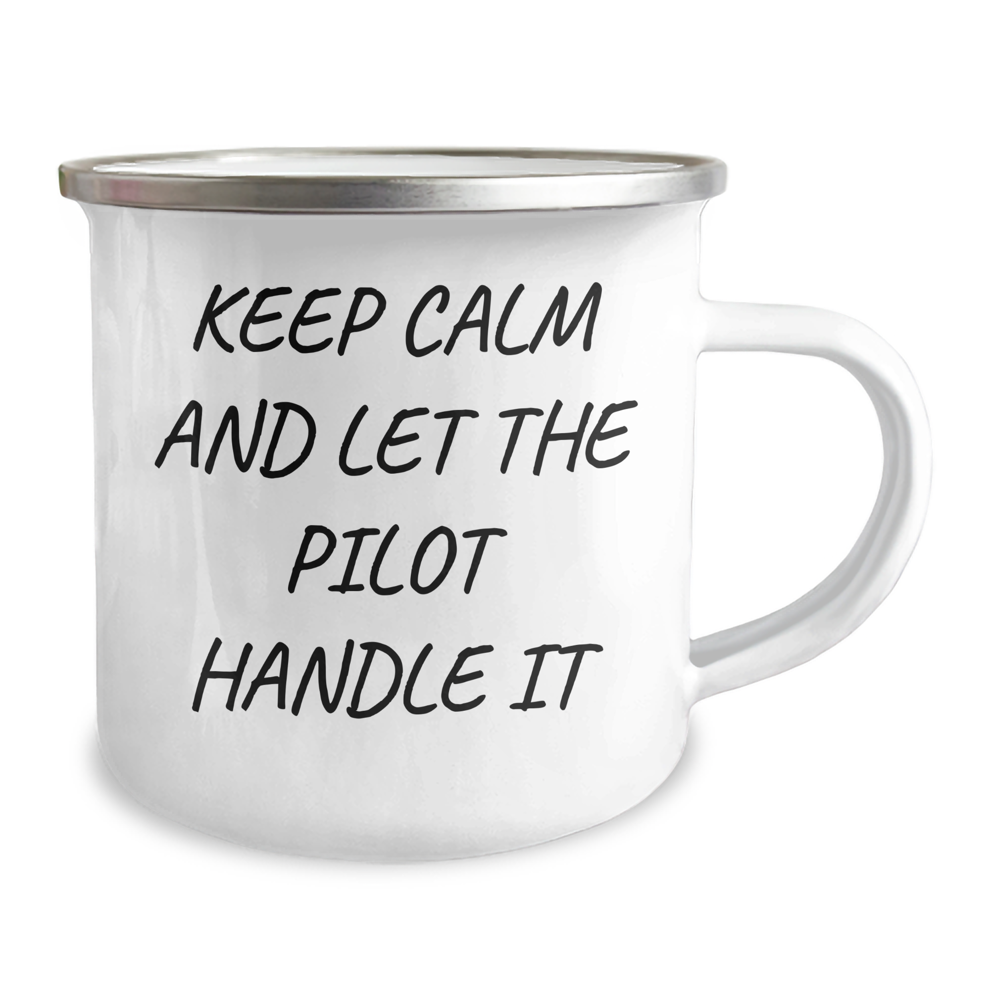Pilot Gifts for Mom - Keep Calm and Let the Pilot Handle It, Funny Camping Mug for Her, Mother's Day Unique Gifts from Men, Friends, or Family