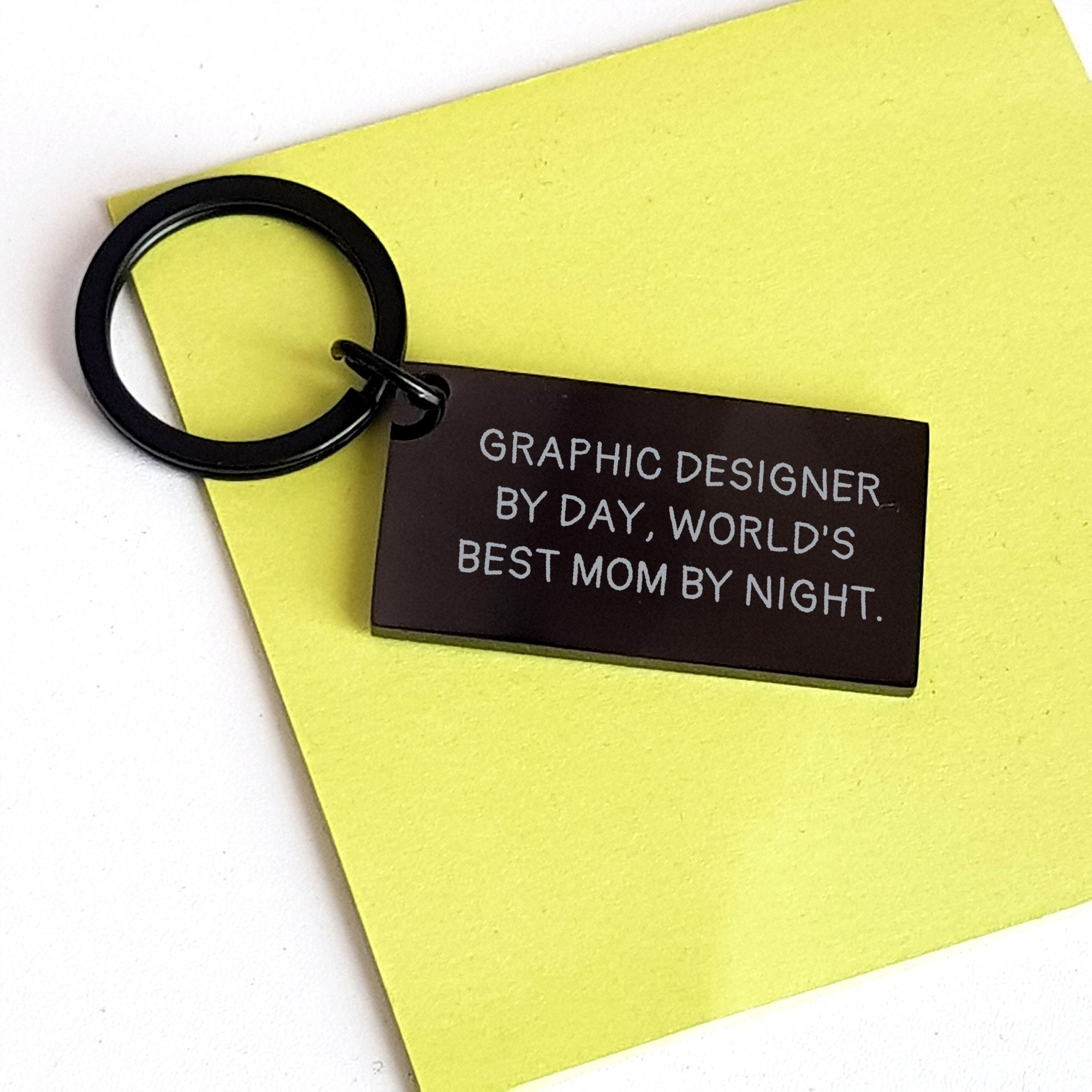 Graphic Designer Keychain Gifts from Mom - Funny Quote for Dad's Unique Father's Day Unique Gifts - Image 3