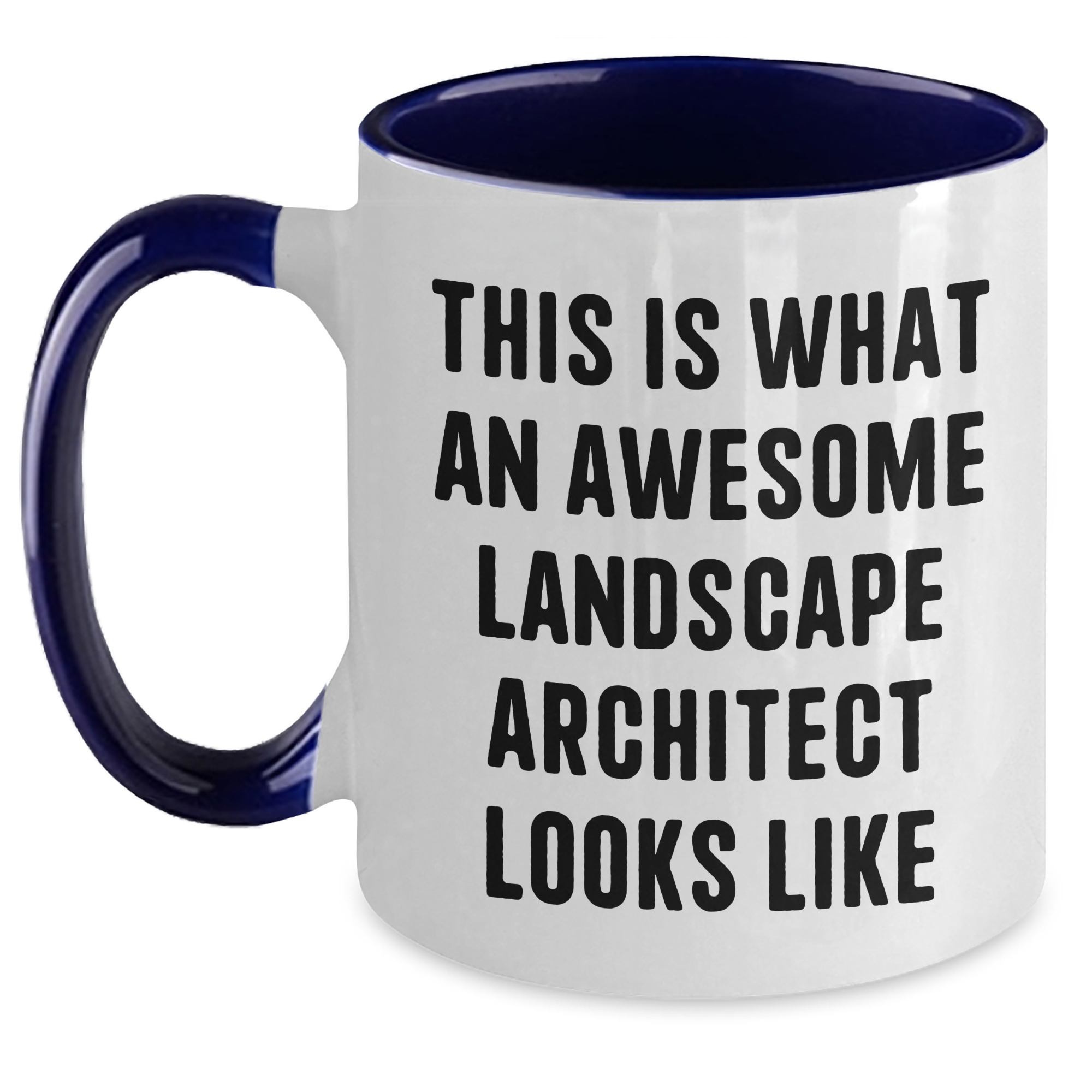 Funny Landscape Architect Gifts, Two Tone Coffee Mug, This Is What An Awesome Landscape Architect Looks Like, For Him, Father's Day Unique Gifts from Family - Main
